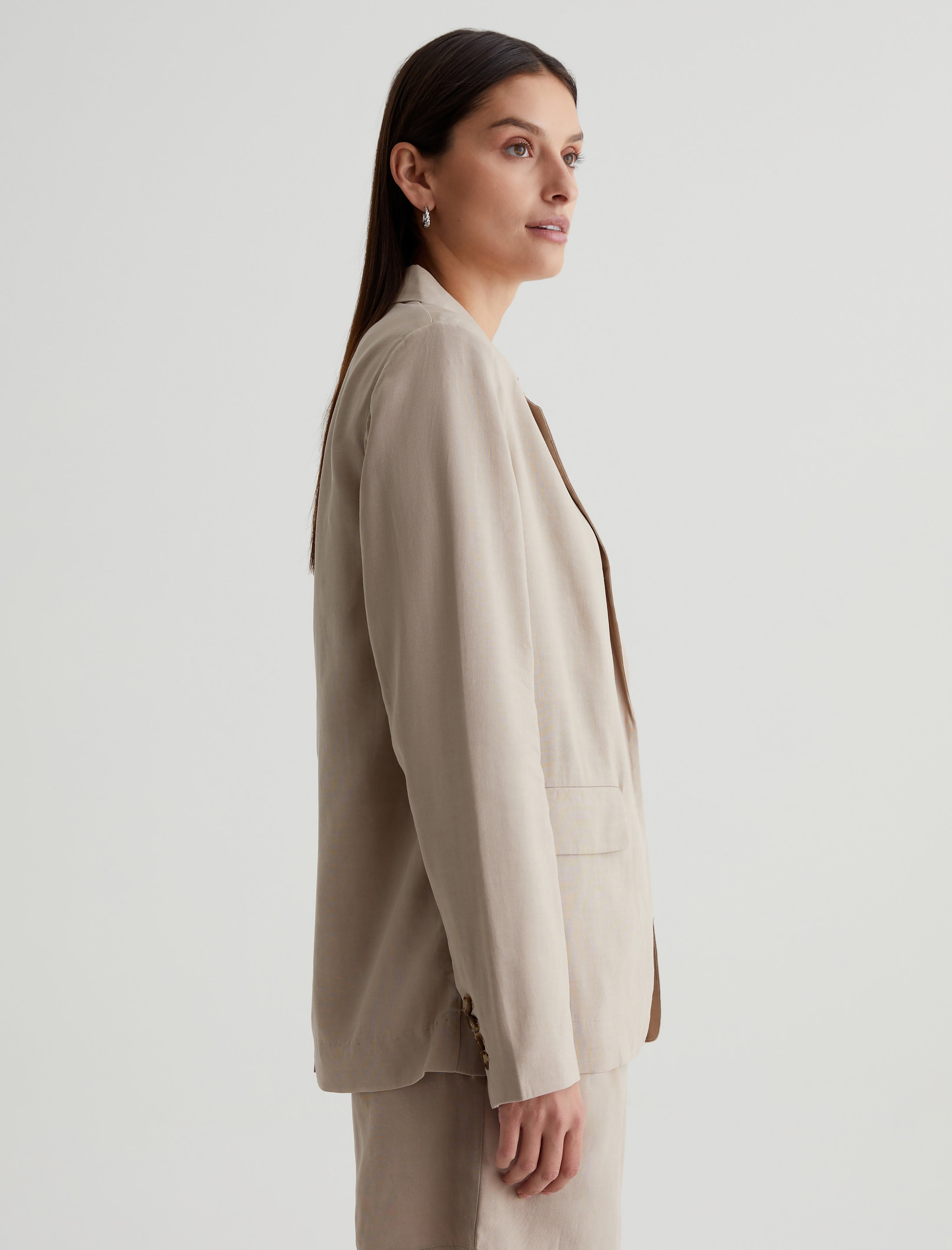 Women Maren Blazer Flax Photo 4