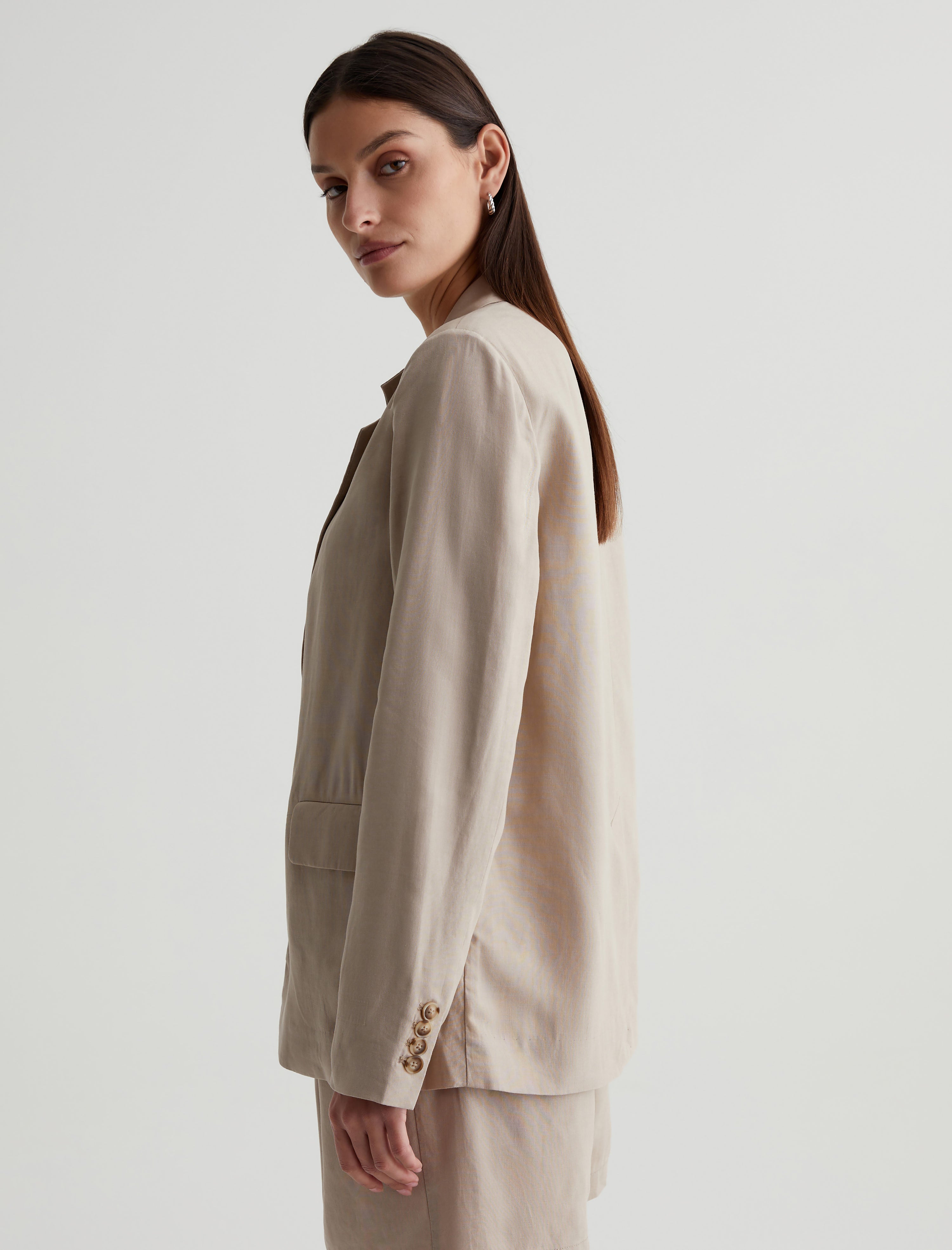 Women Maren Blazer Flax Photo 5