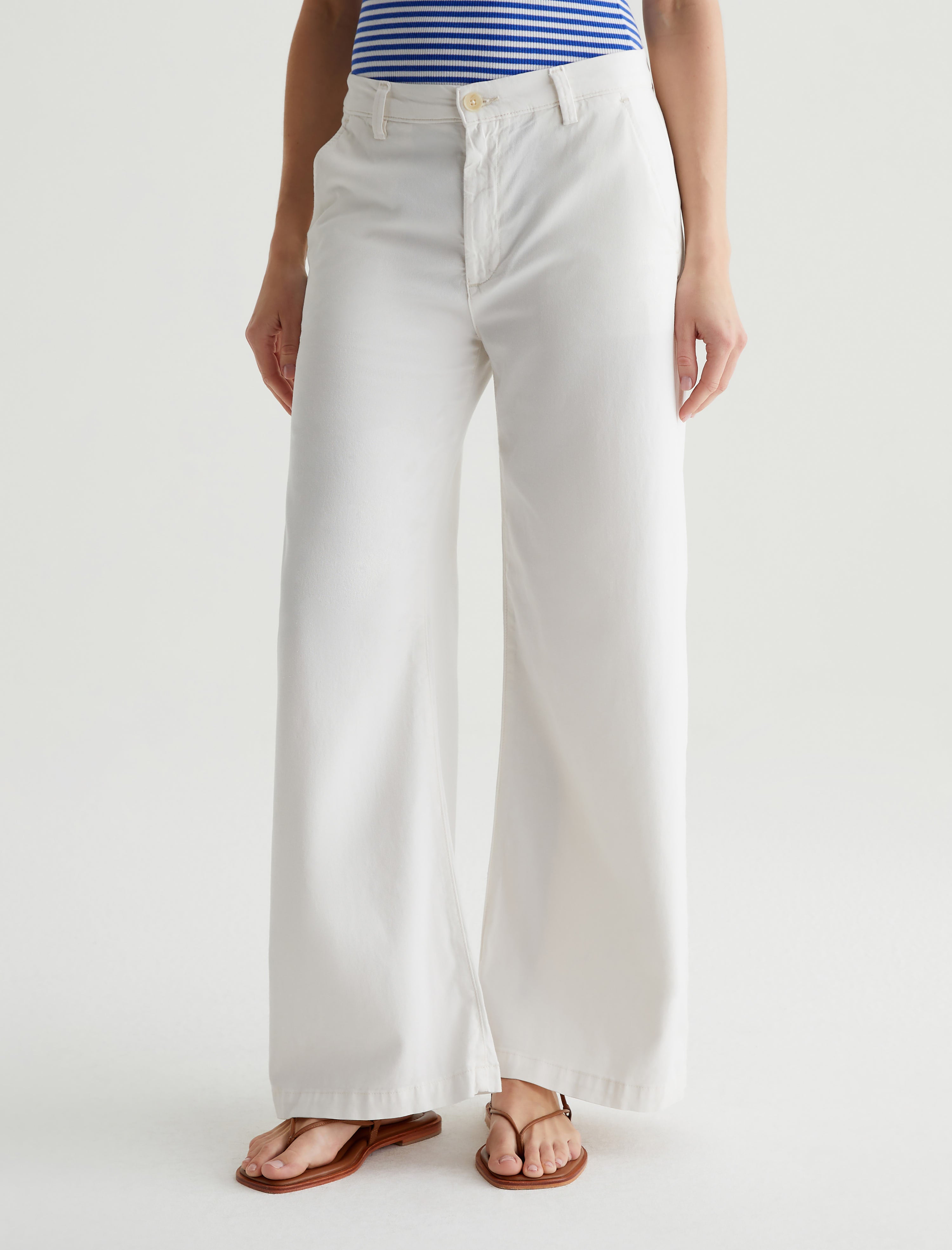 Caden Wide Leg Powder Tailored Trouser Women Bottom Photo 2