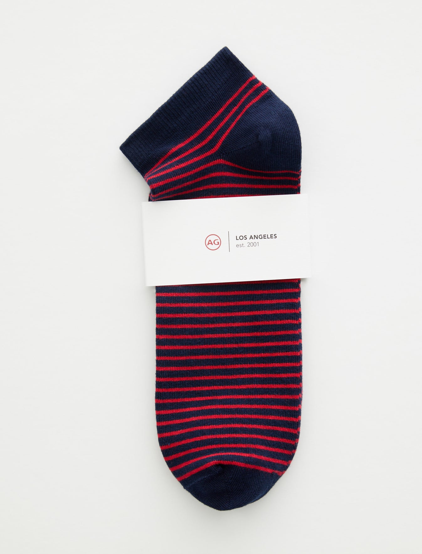 Ankle Sock 1 Stripe True Red Multi Unisex Accsry Photo 2