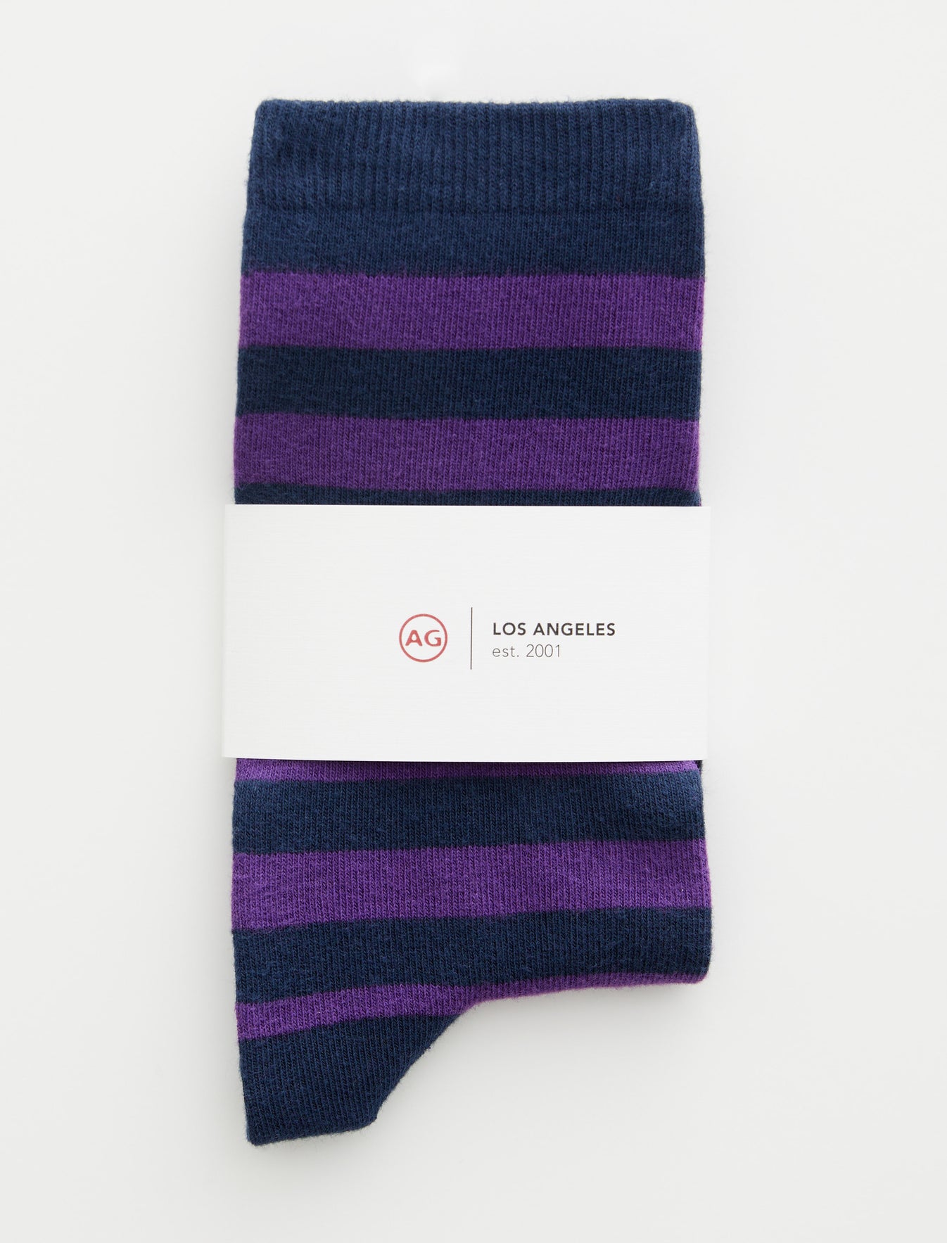 Crew Sock 9 Stripe Purple Multi Unisex Accsry Photo 2