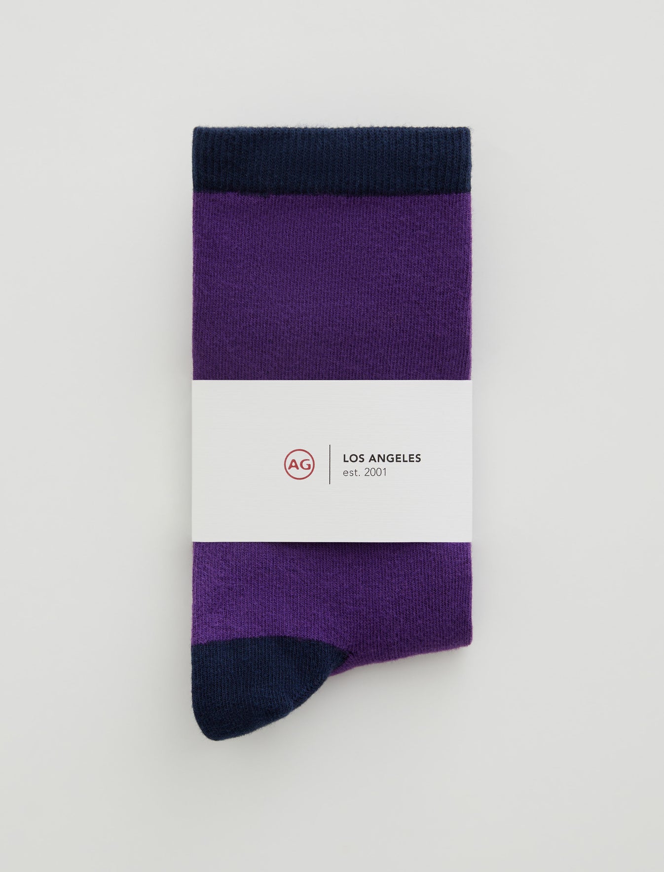 Crew Sock Block Purple Multi Unisex Accessory Photo 1