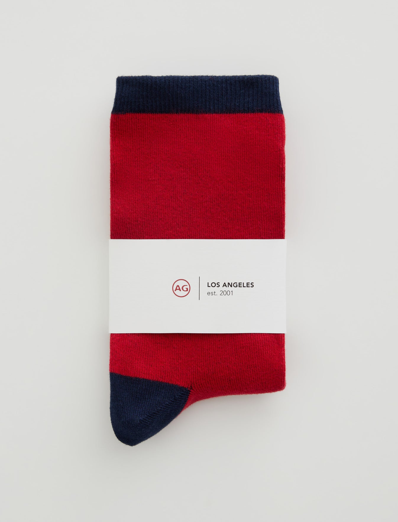 Crew Sock Block True Red Multi Unisex Accessory Photo 1
