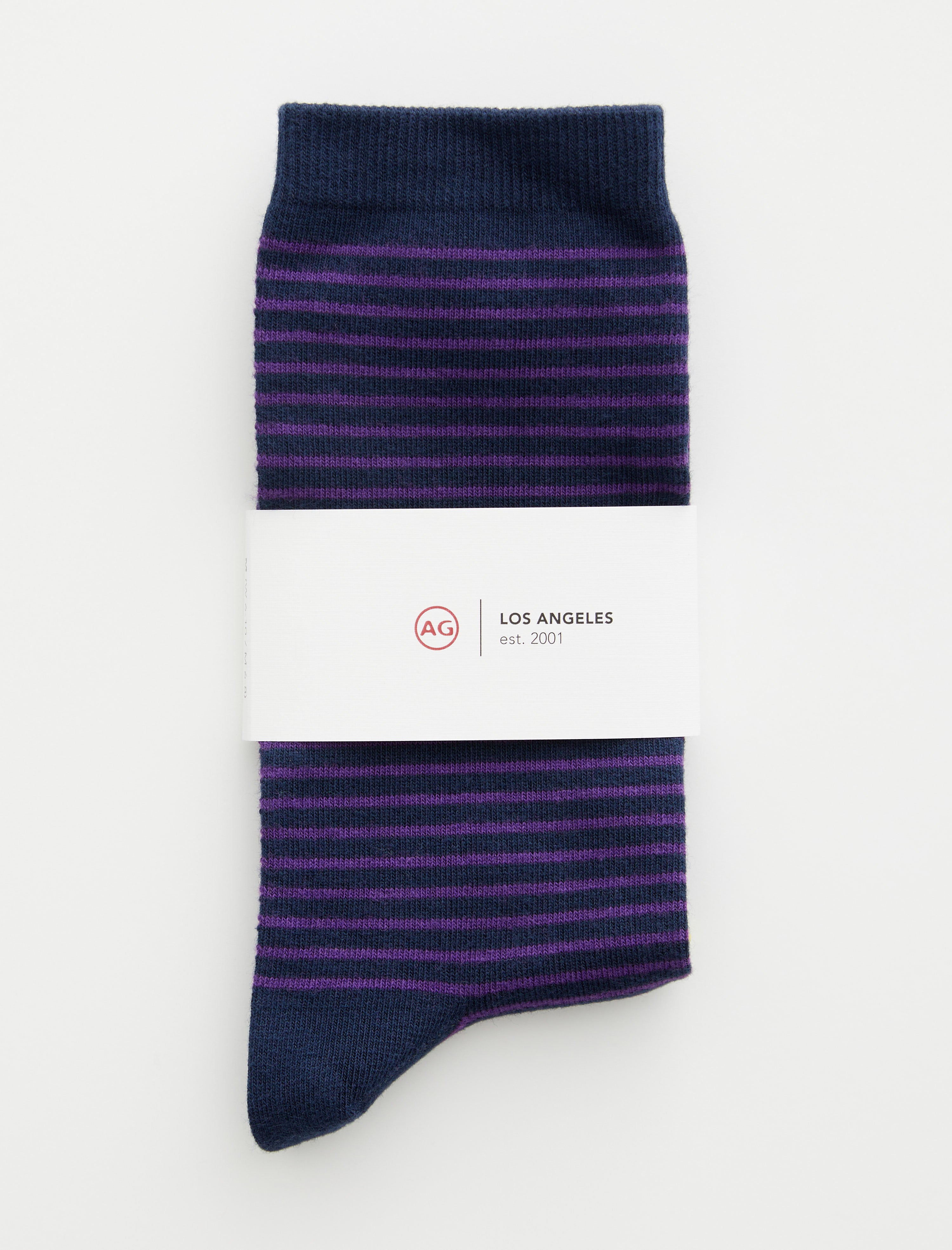 Crew Sock 1 Stripe Purple Multi Unisex Accsry Photo 2