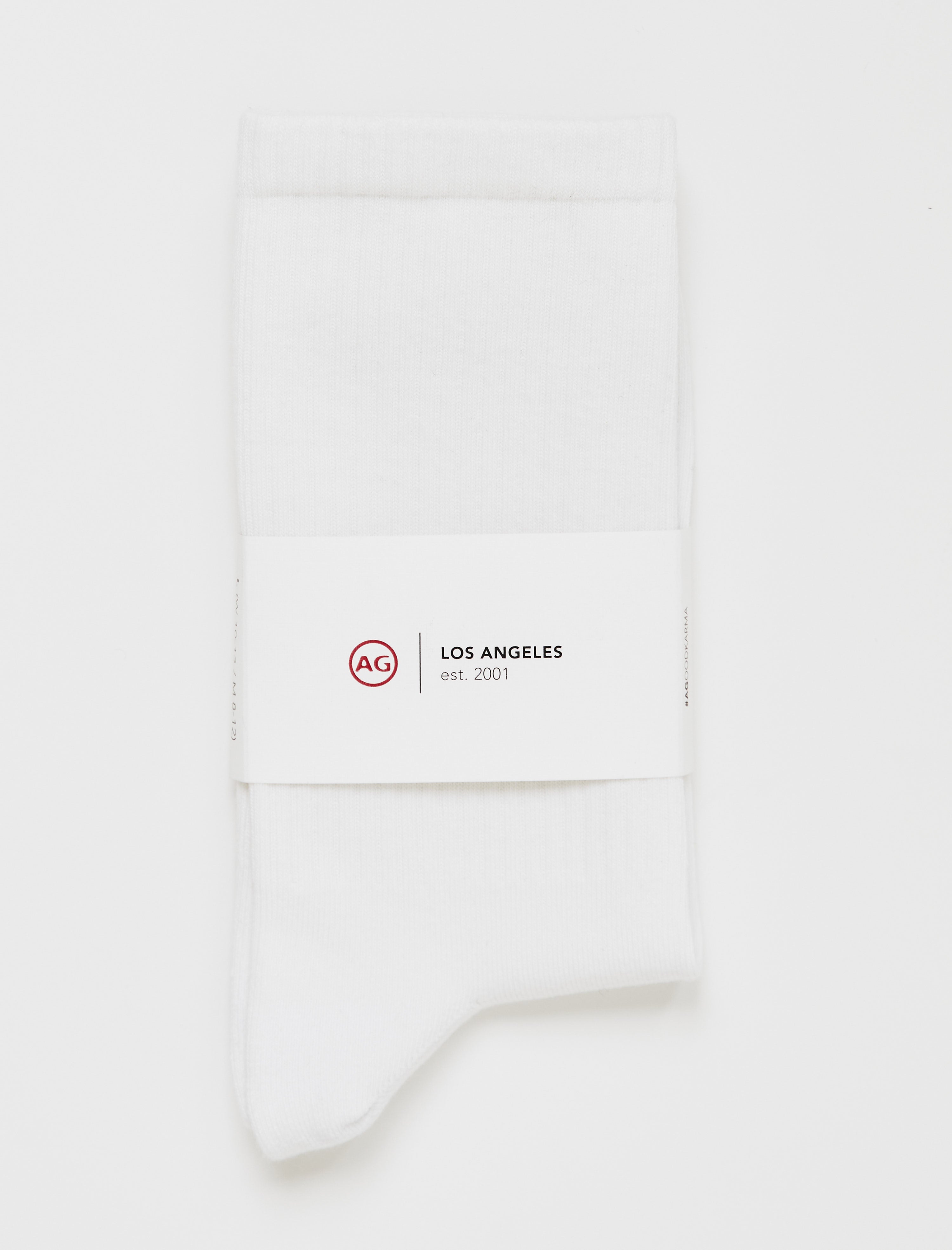 Ryland Sock TRUE WHITE Unisex Unisex Accessory  Photo 2