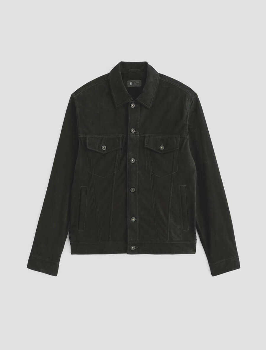 Black jacket on a light gray background