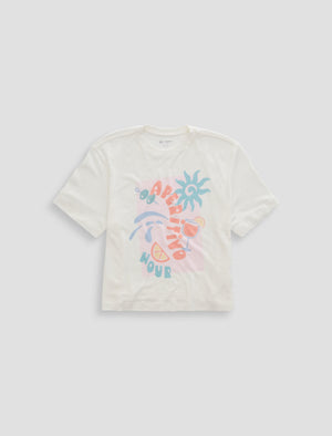 Charli Crew Aperitivo Hour Relaxed S/S Tee Women Top Photo 9