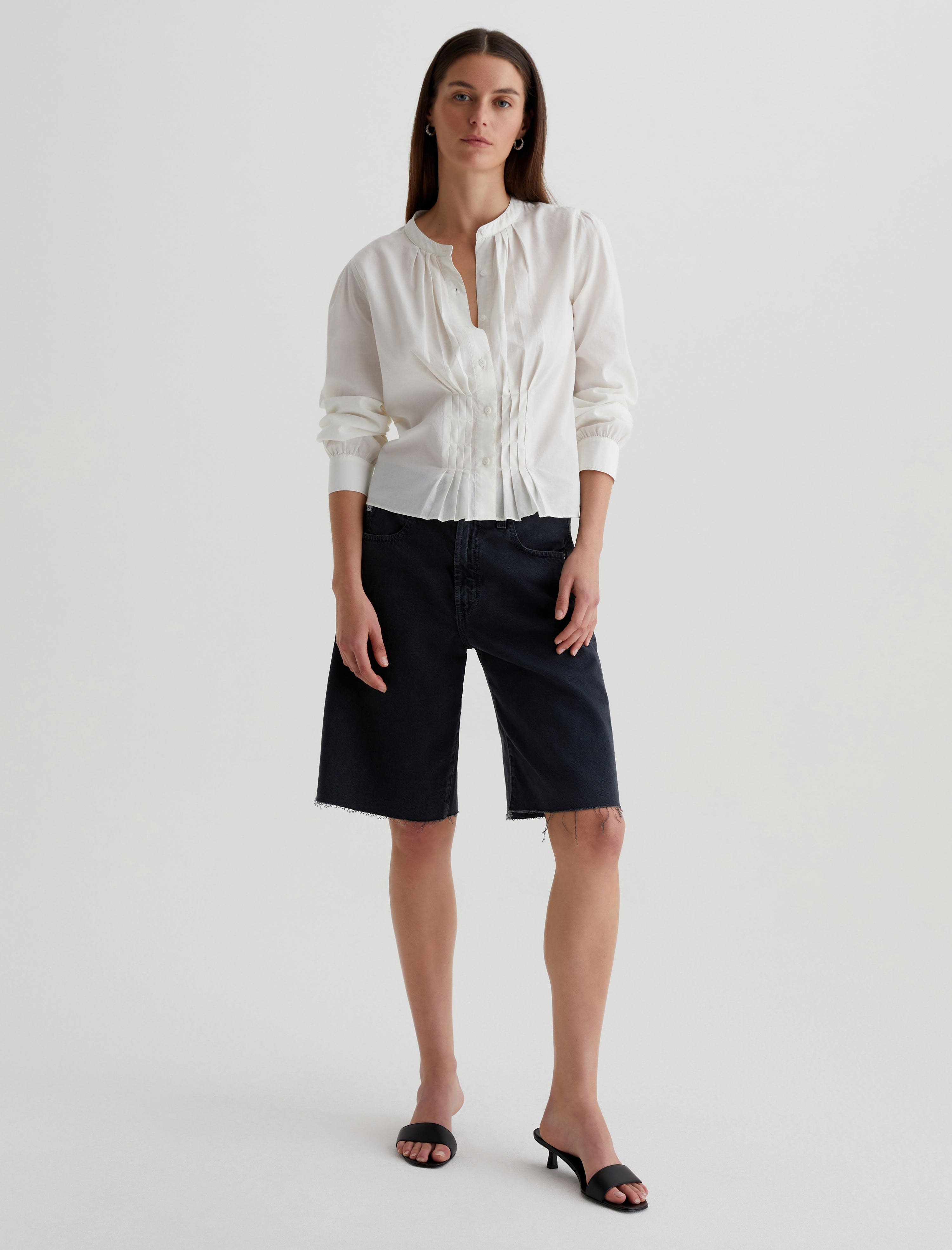 Hattie Short Sulfur Black High-Rise Bermuda Women Bottom Photo 1