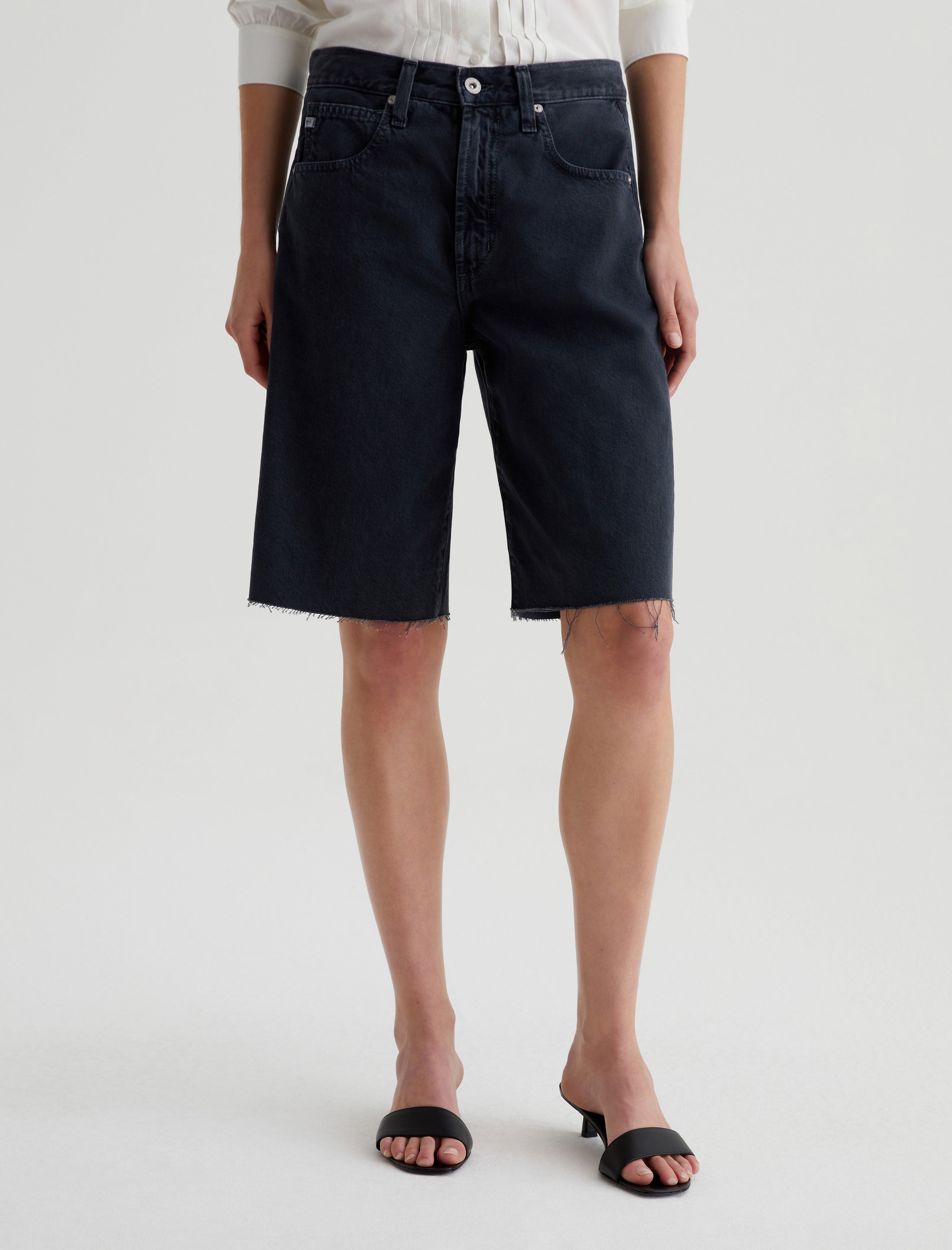 Hattie Short Sulfur Black High-Rise Bermuda Women Bottom Photo 2