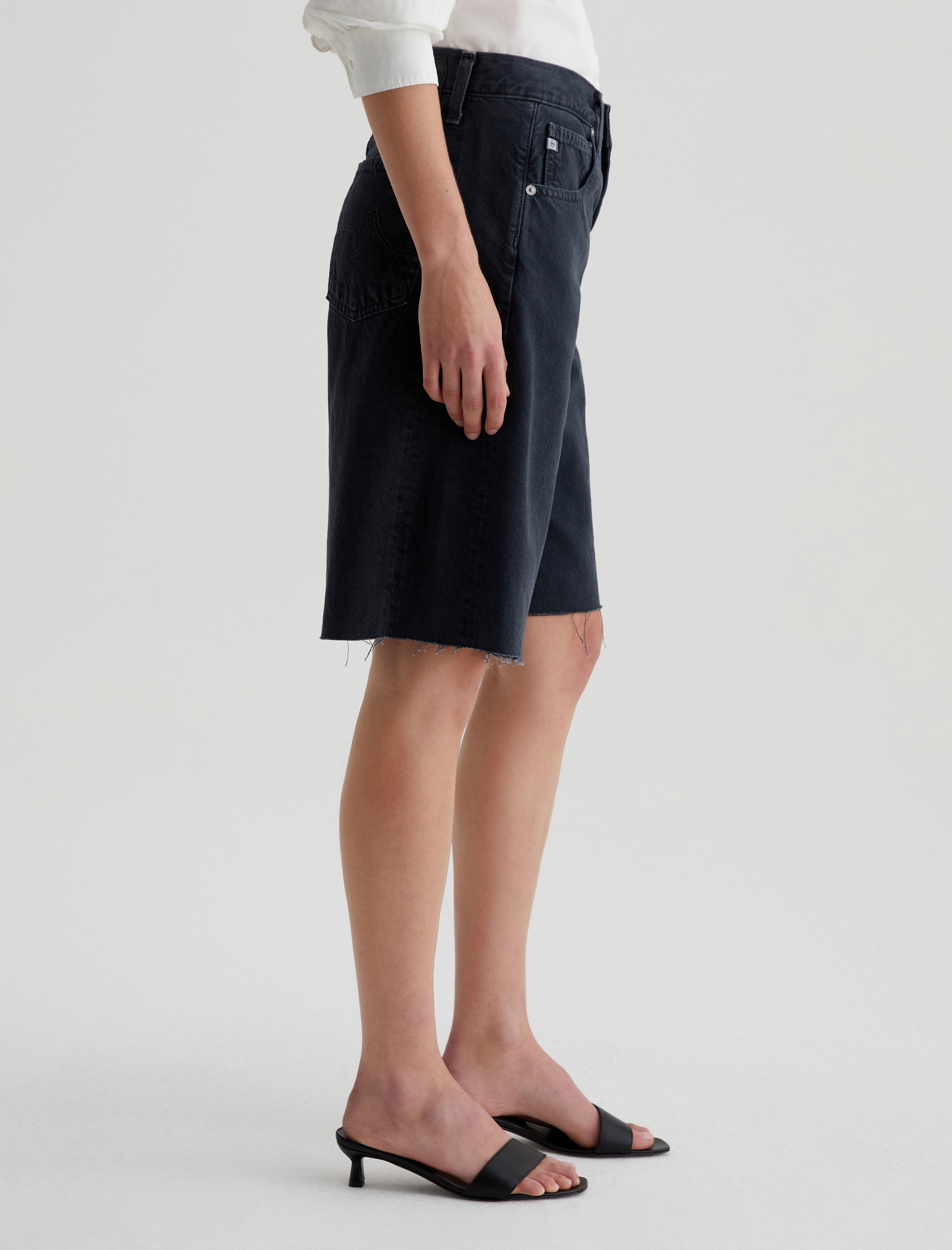 Hattie Short Sulfur Black High-Rise Bermuda Women Bottom Photo 4