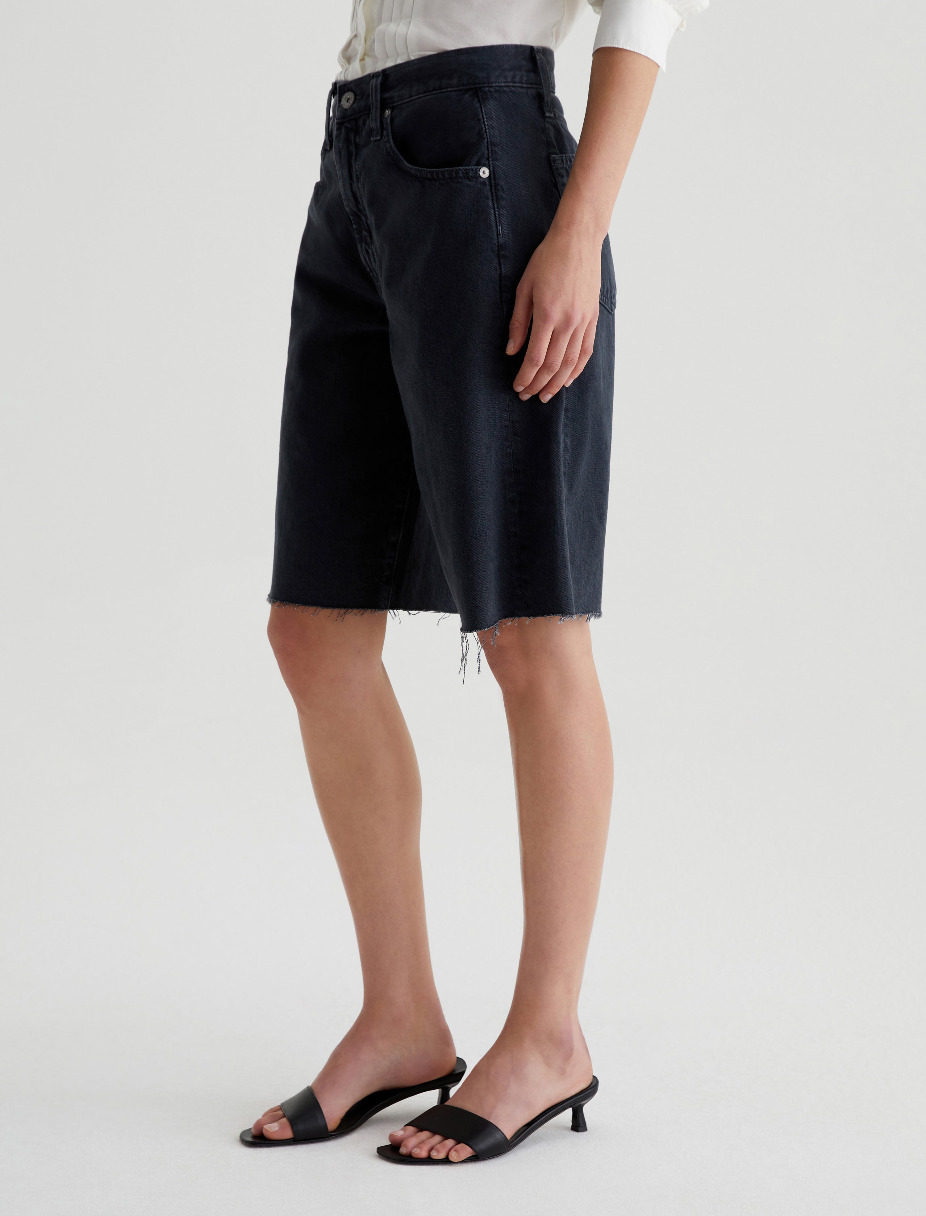 Hattie Short Sulfur Black High-Rise Bermuda Women Bottom Photo 5