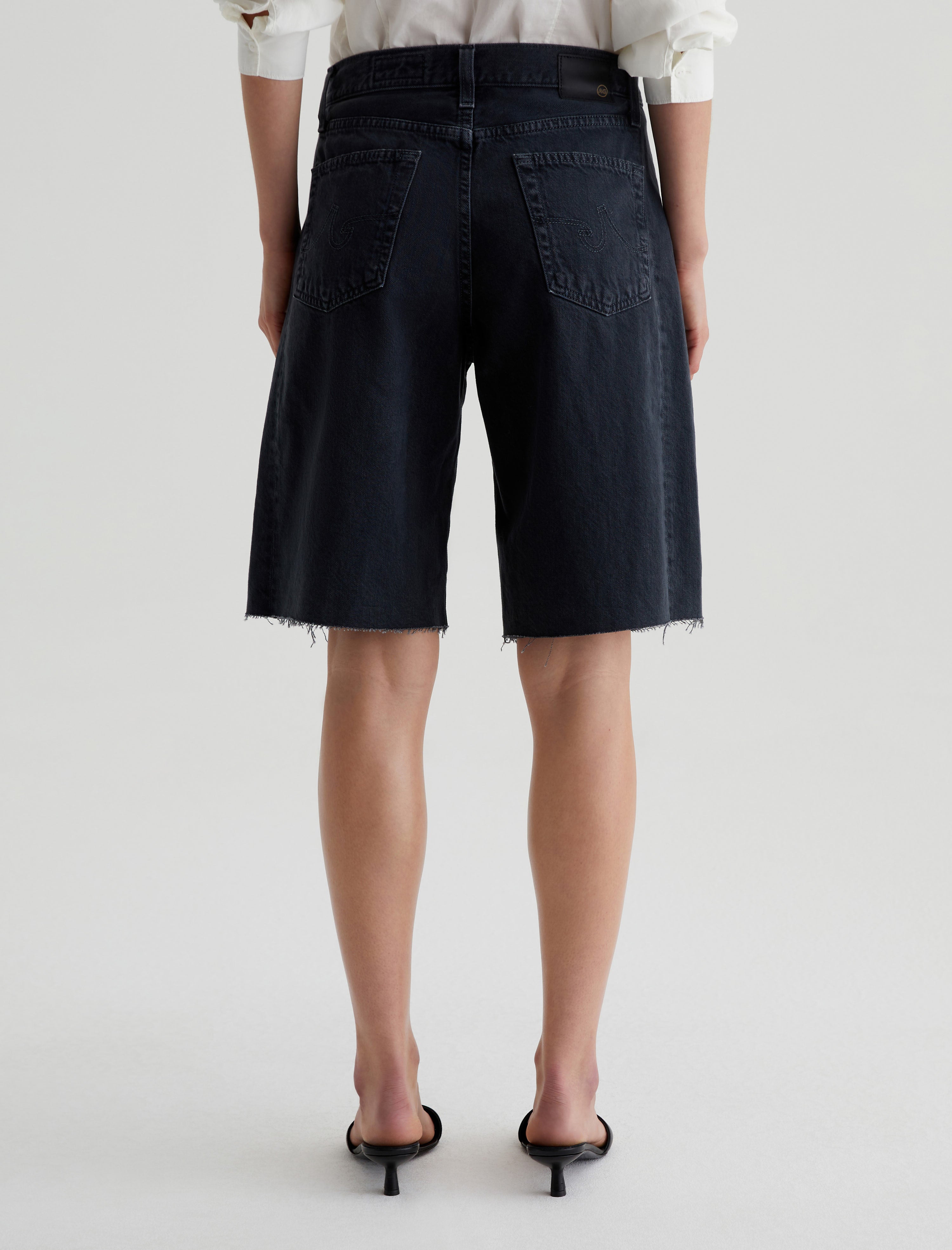 Hattie Short Sulfur Black High-Rise Bermuda Women Bottom Photo 7