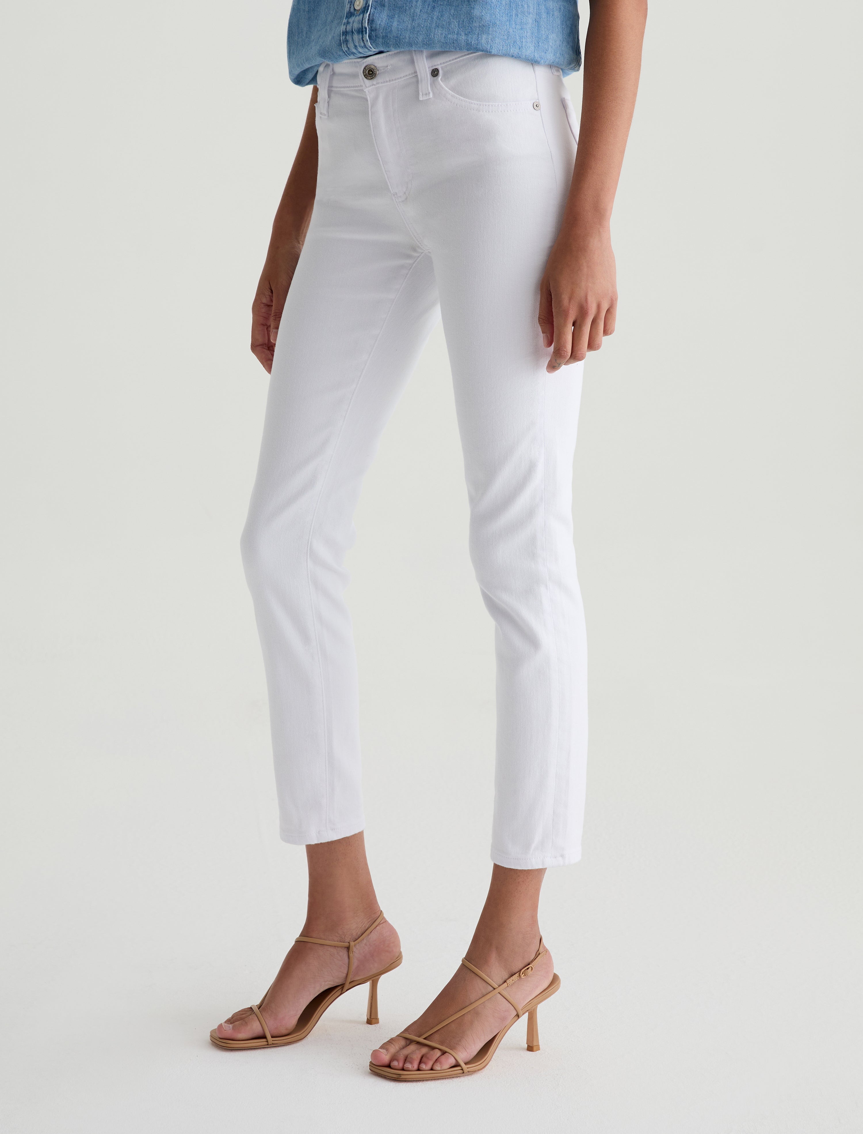 Prima Ankle White Cigarette Leg  Womens Bottom  Photo 4