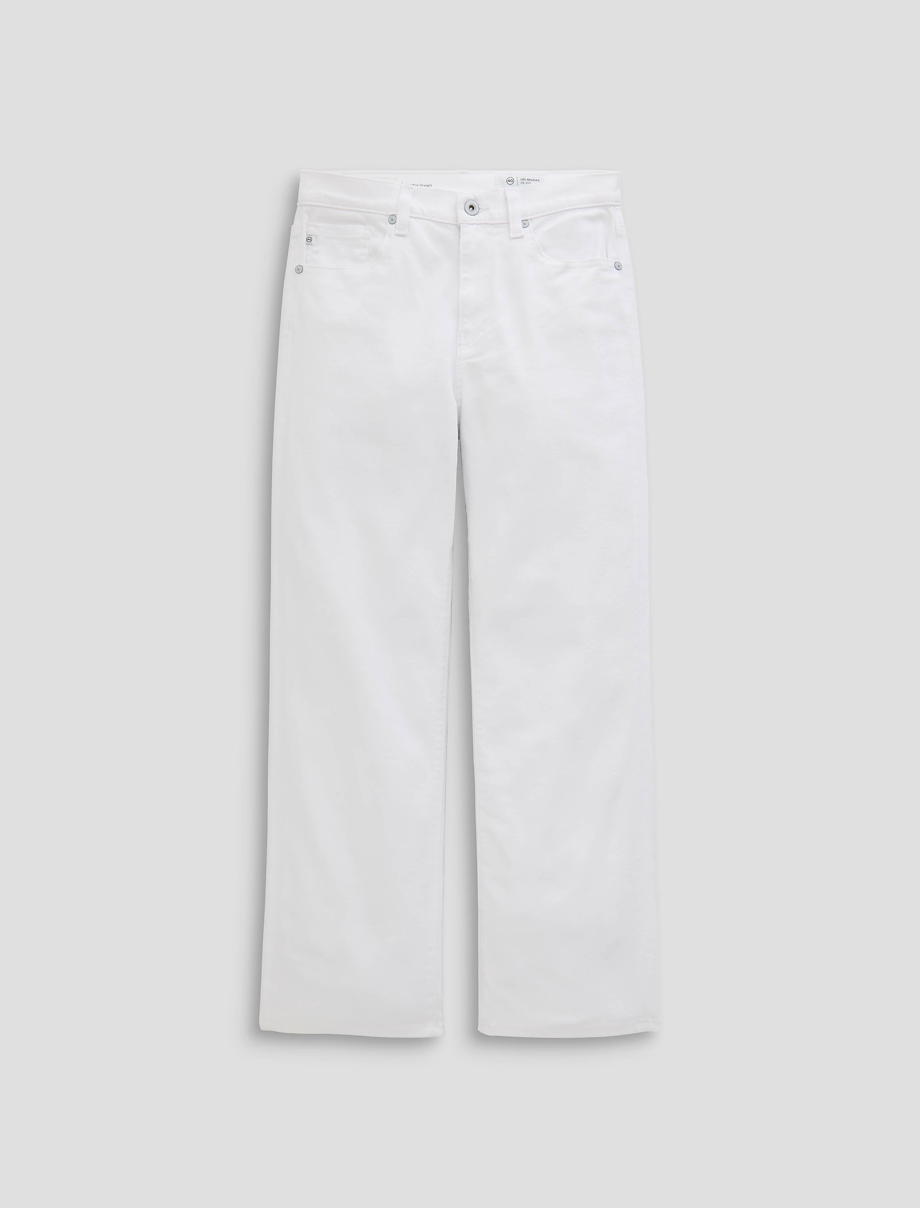 Brinley Crop Gallery White Mid-Rise Straight Women Bottom Photo 9