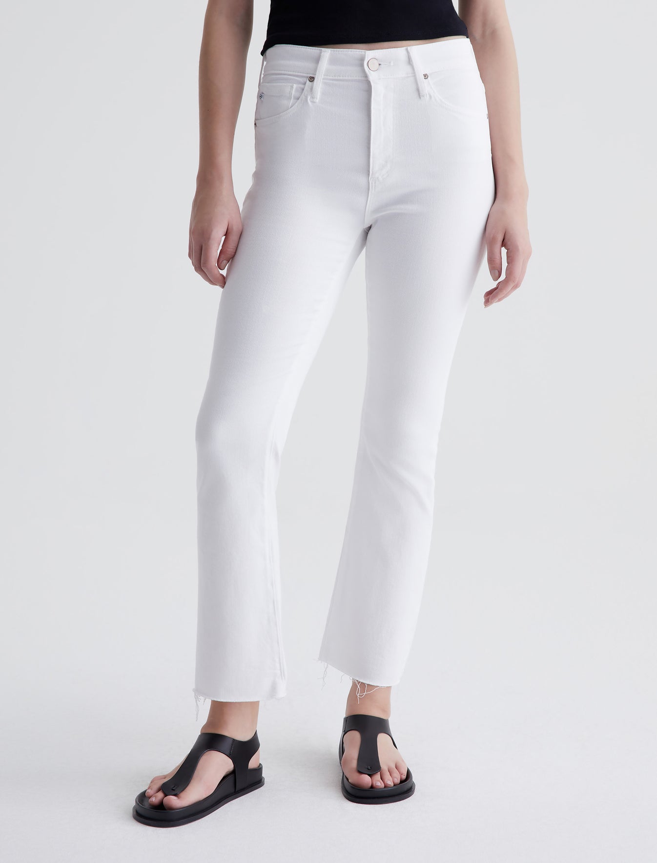 Farrah Boot Crop Modern White High-Rise Boot Women Bottom  Photo 2
