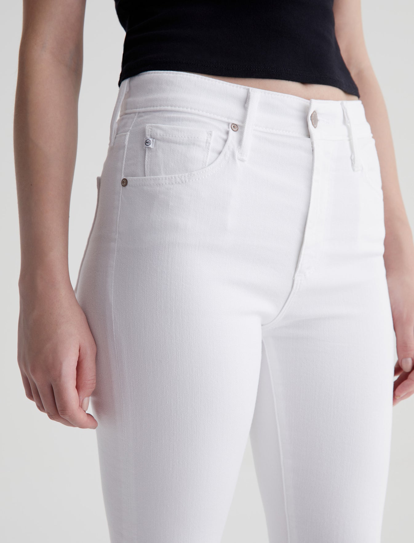 Farrah Boot Crop Modern White High-Rise Boot Women Bottom  Photo 3