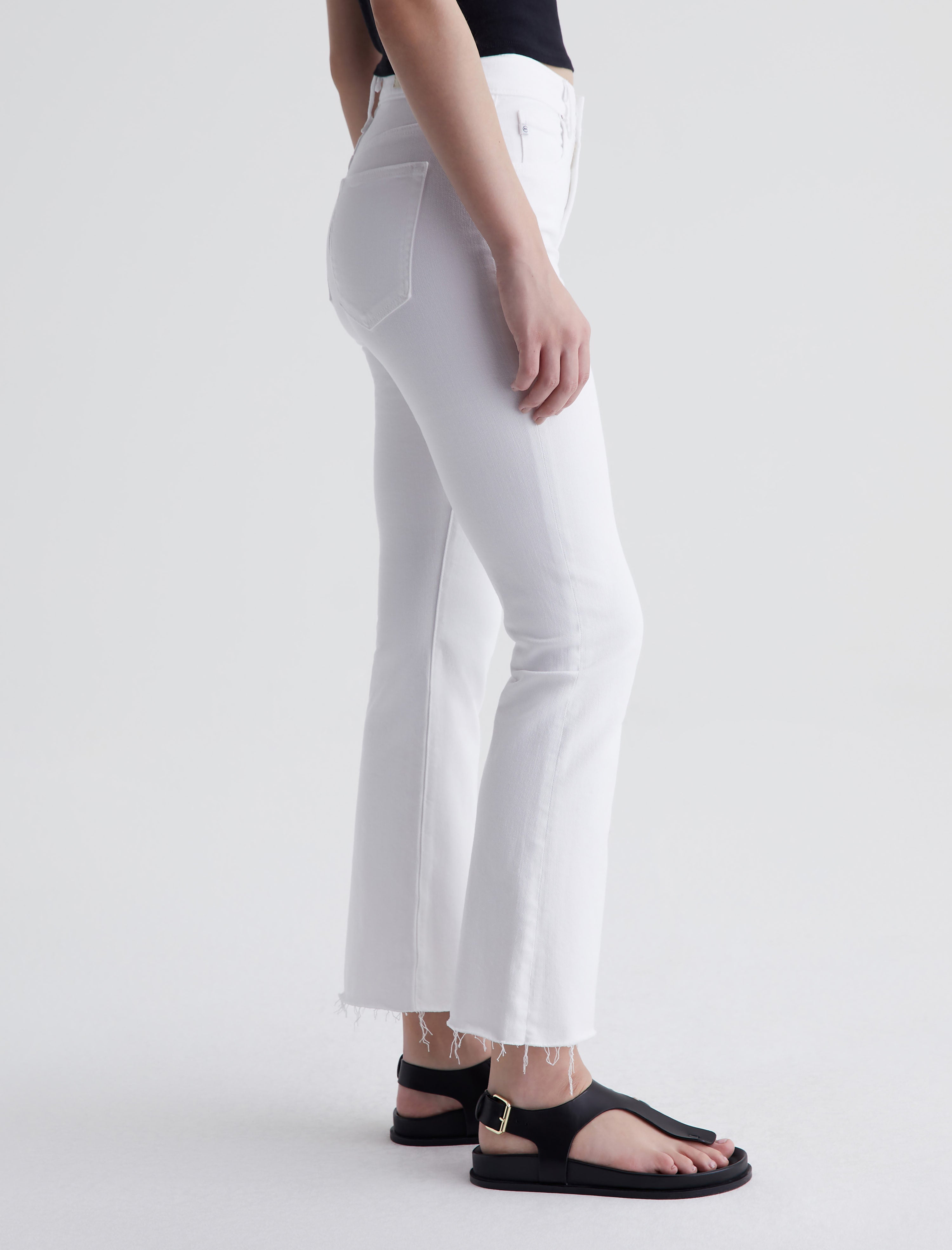Farrah Boot Crop Modern White High-Rise Bootcut Women Bottom Photo 4