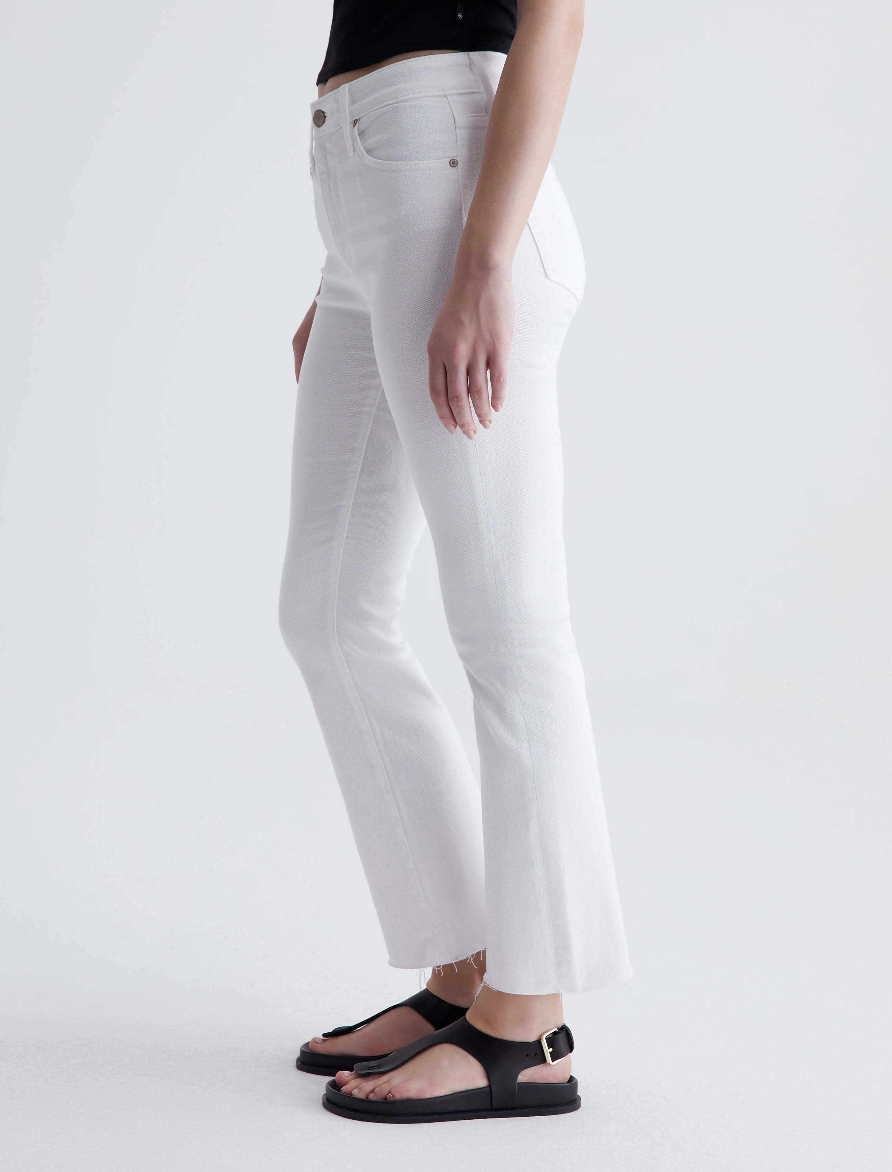 Farrah Boot Crop Modern White High-Rise Bootcut Women Bottom Photo 6