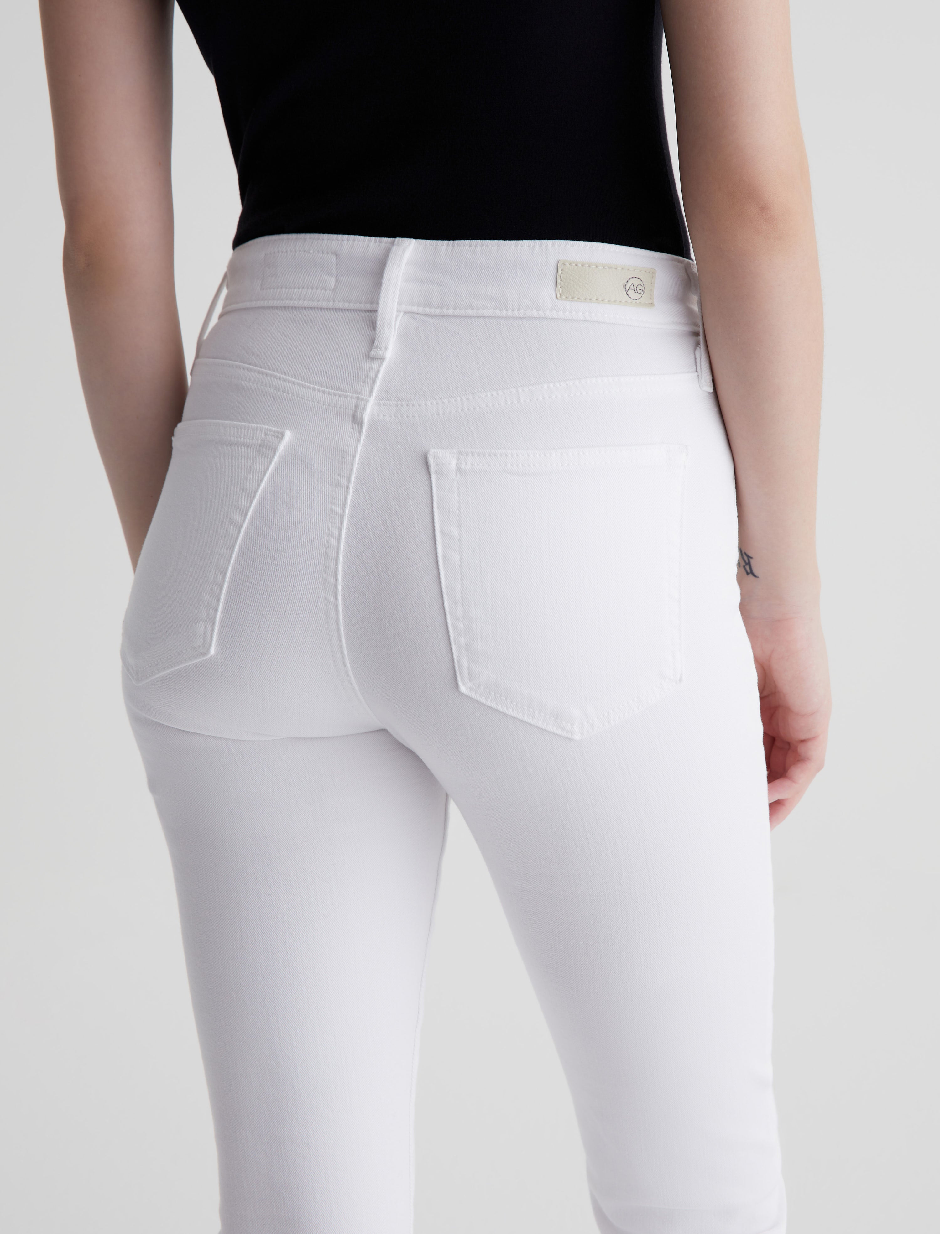 Farrah Boot Crop Modern White High-Rise Bootcut Women Bottom Photo 7