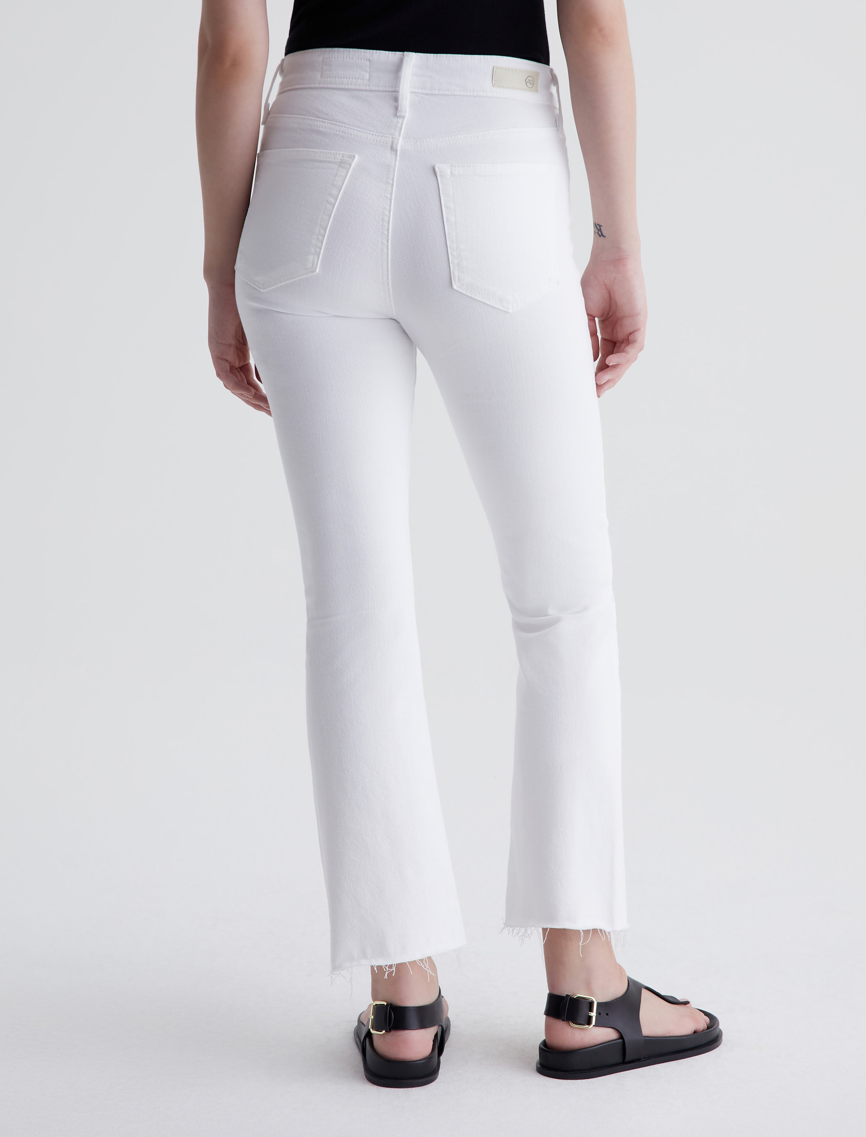 Farrah Boot Crop Modern White High-Rise Bootcut Women Bottom Photo 8