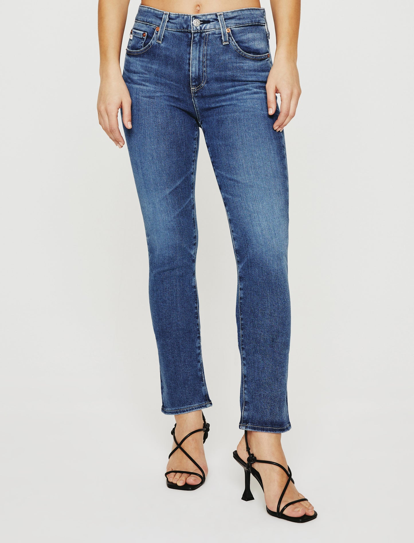 Farrah Ankle Casablanca High-Rise Skinny Womens Bottom Photo 2