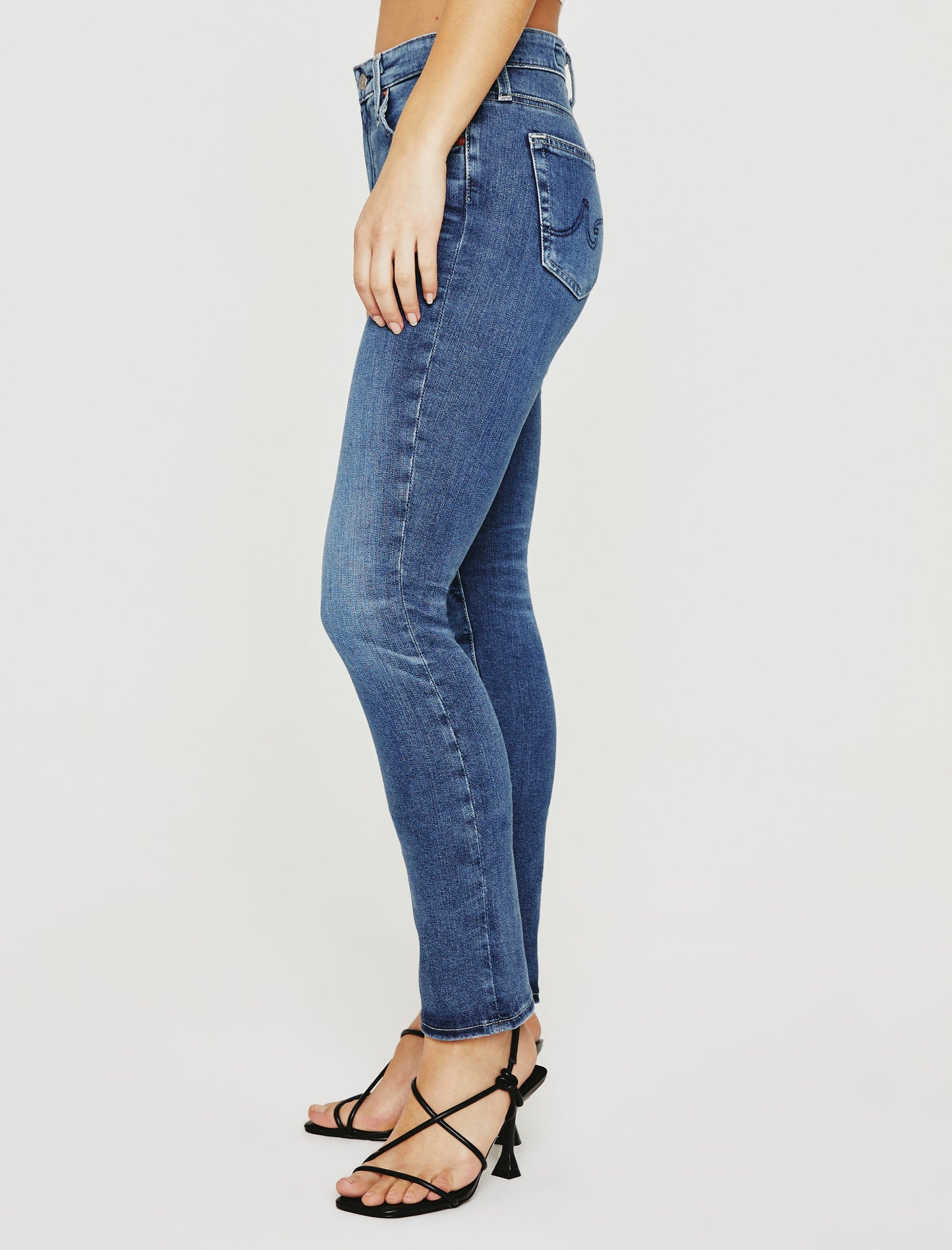 Farrah Ankle Casablanca High-Rise Skinny Womens Bottom Photo 4