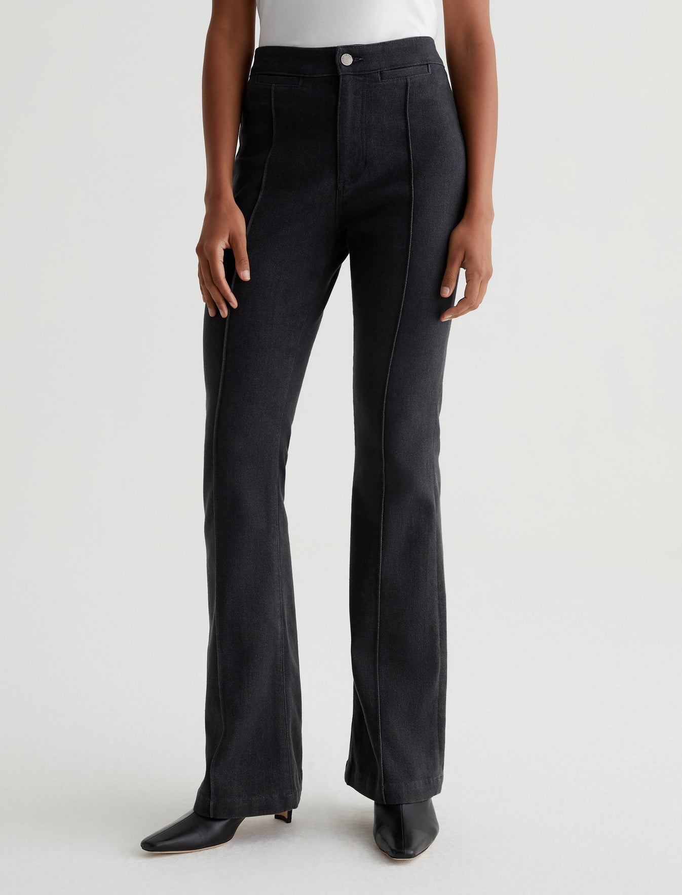Tailored Anisten Charcoal Stone High-Rise Bootcut Cloud Soft Denim Photo 2