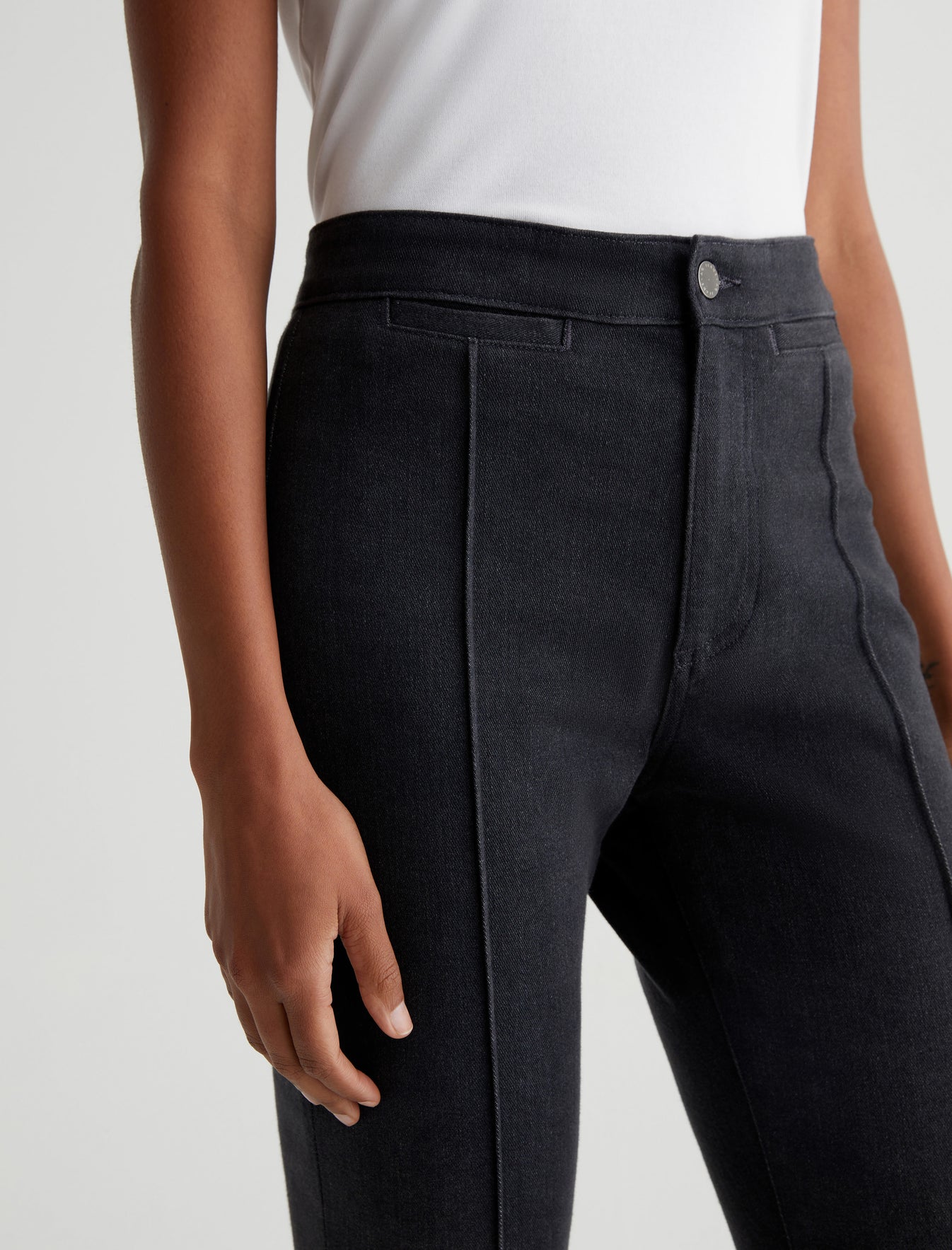 Tailored Anisten Charcoal Stone High-Rise Bootcut Cloud Soft Denim Photo 3