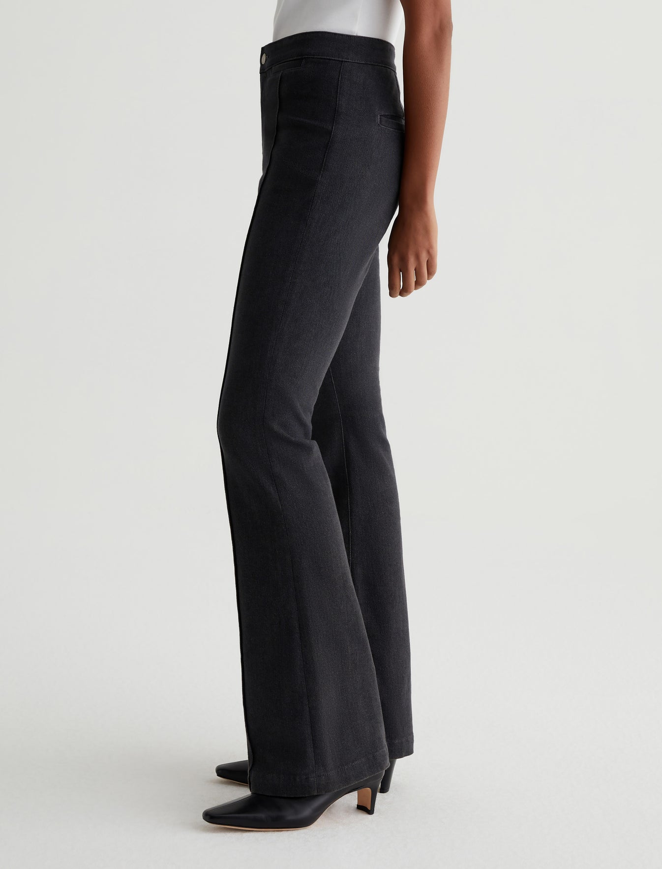 Tailored Anisten Charcoal Stone High-Rise Bootcut Cloud Soft Denim Photo 4