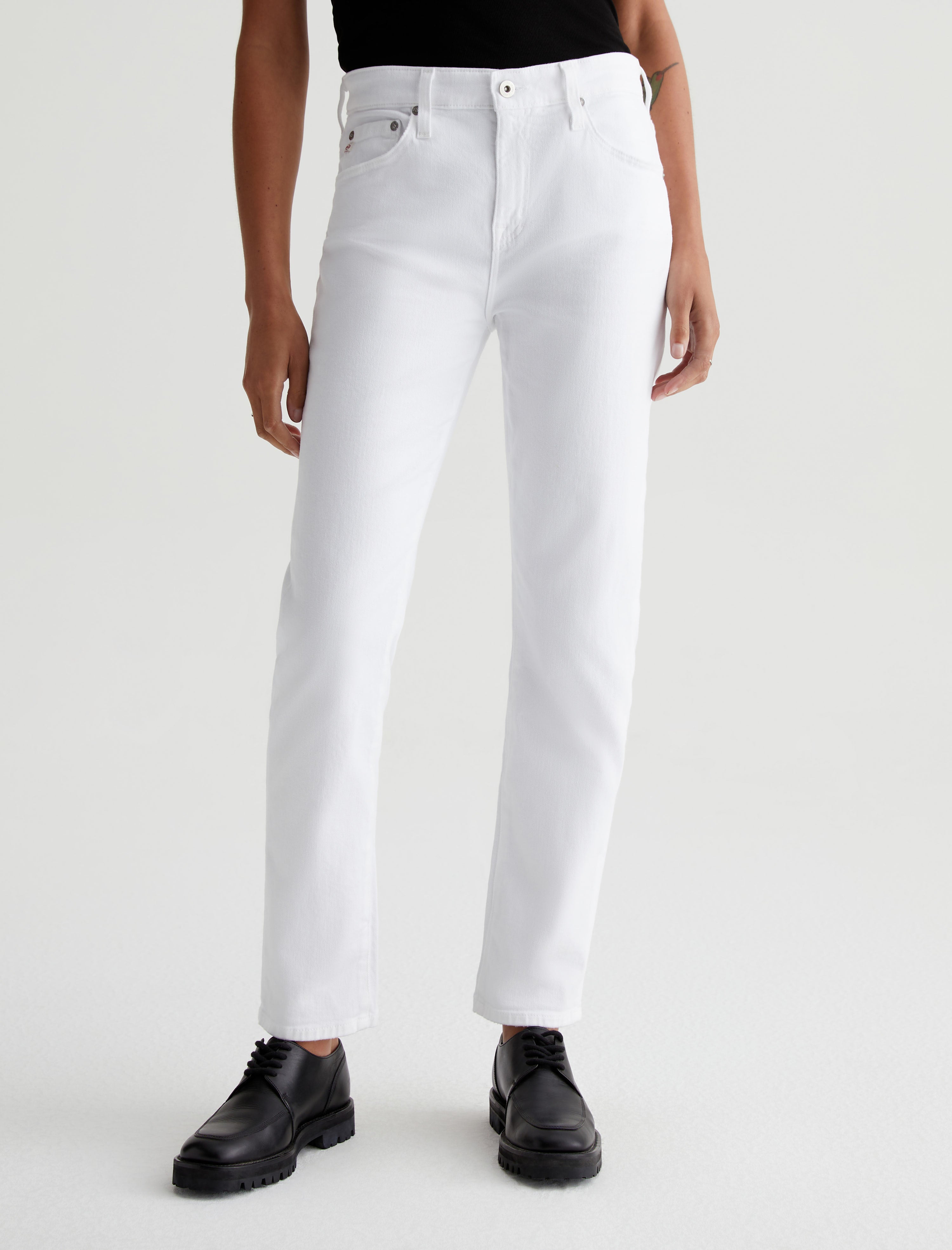 Womens Ex-Boyfriend Slim 1 Year Classic White at AG Jeans Official