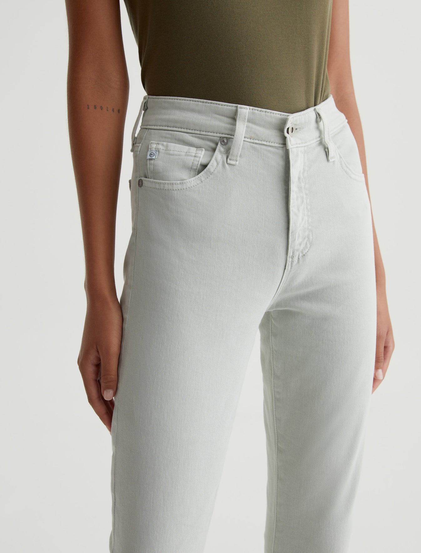 Womens Mari Crop Sulfur Fresh Sage at AG Jeans Official Store