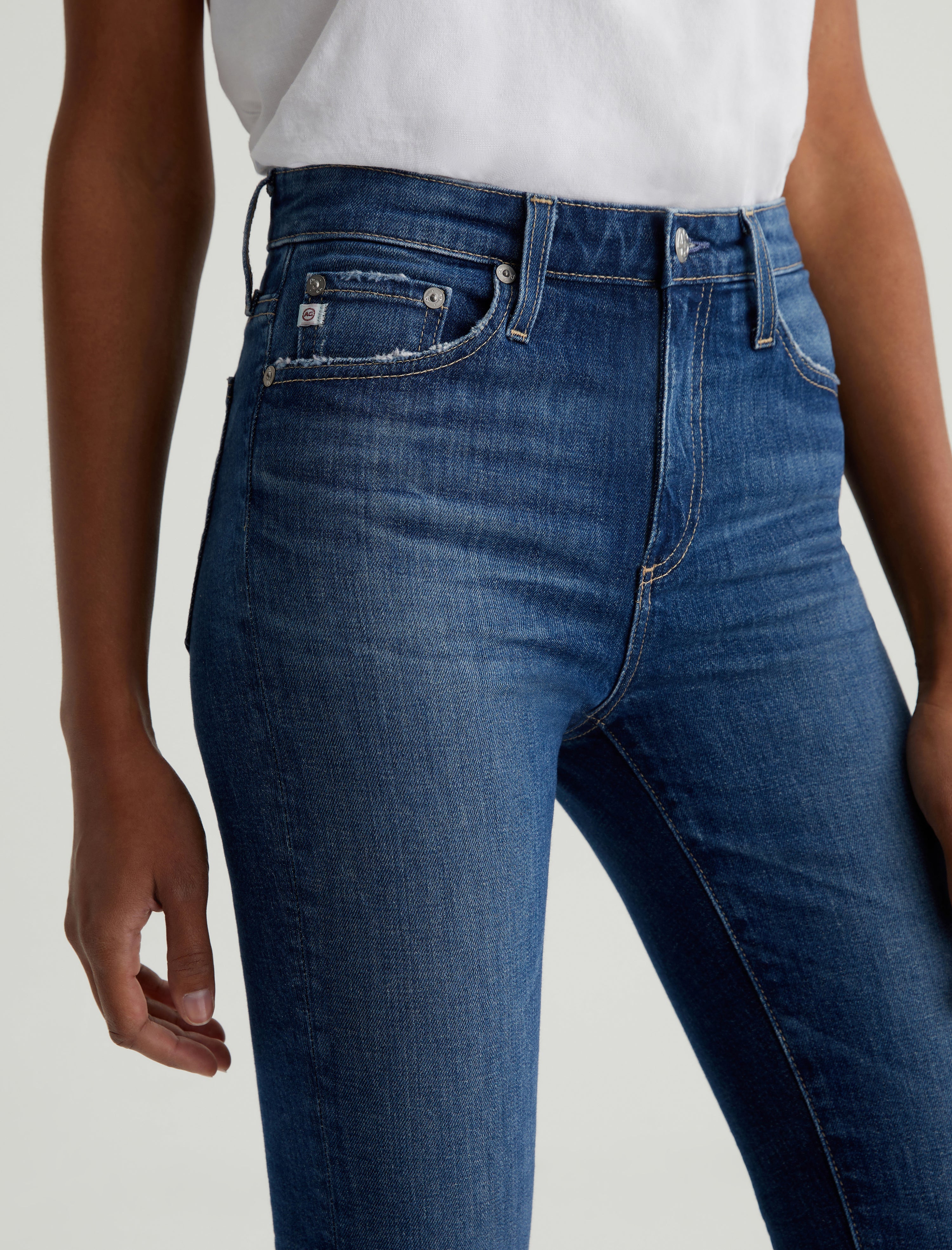 Farrah Boot Crop 11 Years Memory AG ed ™ Mid Rise Bootcut Denim Women Bottom Photo 3