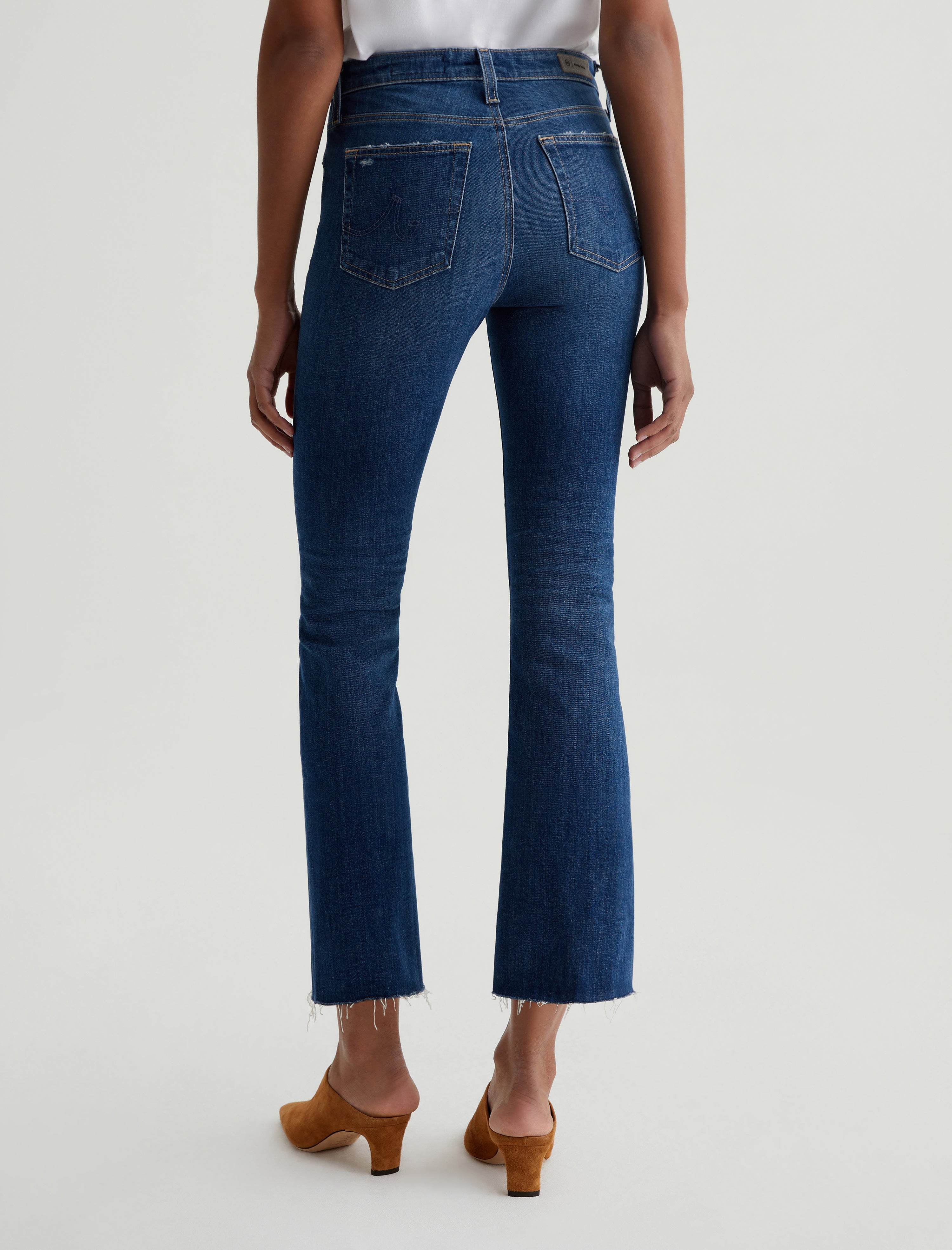 Farrah Boot Crop 11 Years Memory AG ed ™ Mid Rise Bootcut Denim Women Bottom Photo 6