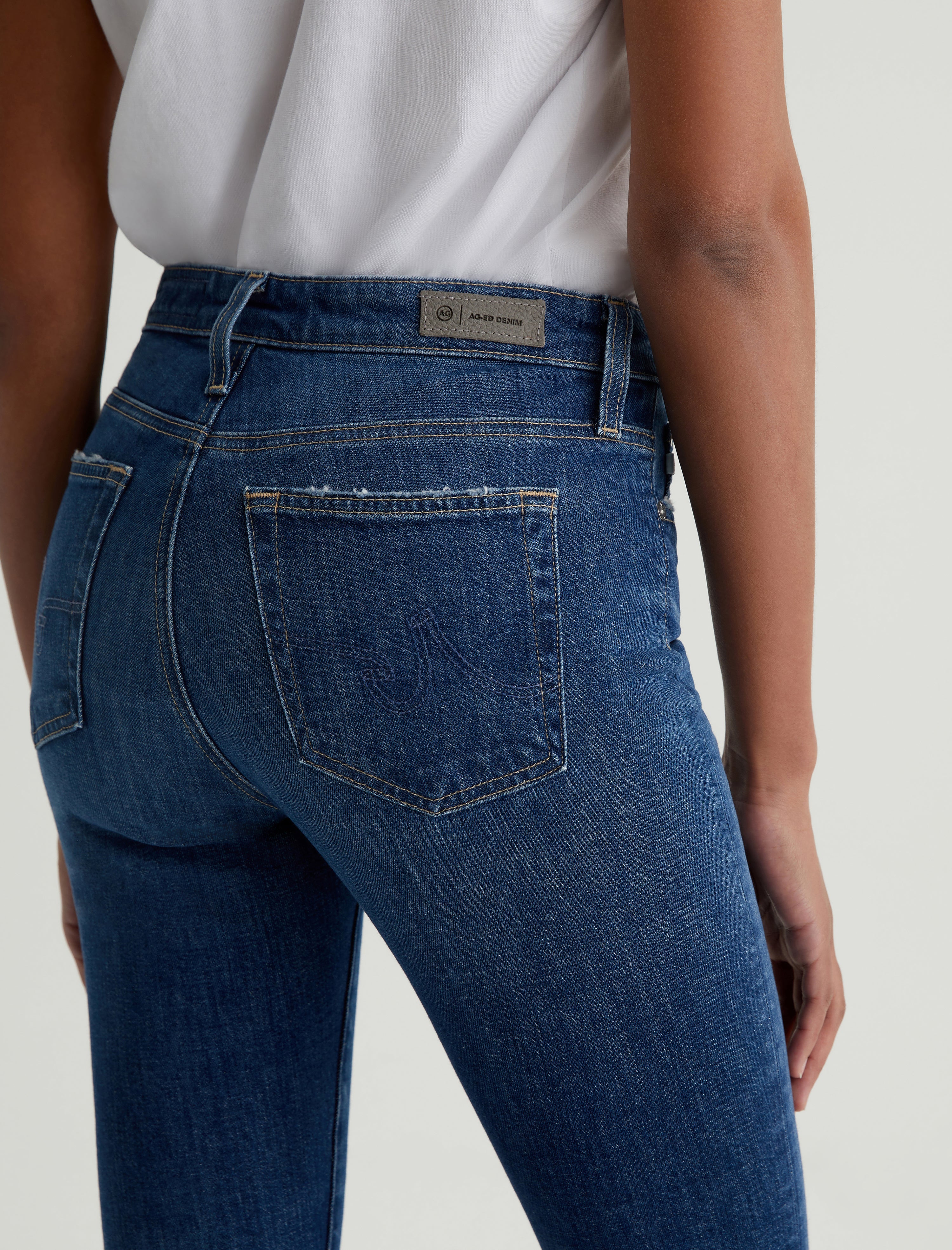 Farrah Boot Crop 11 Years Memory AG ed ™ Mid Rise Bootcut Denim Women Bottom Photo 7