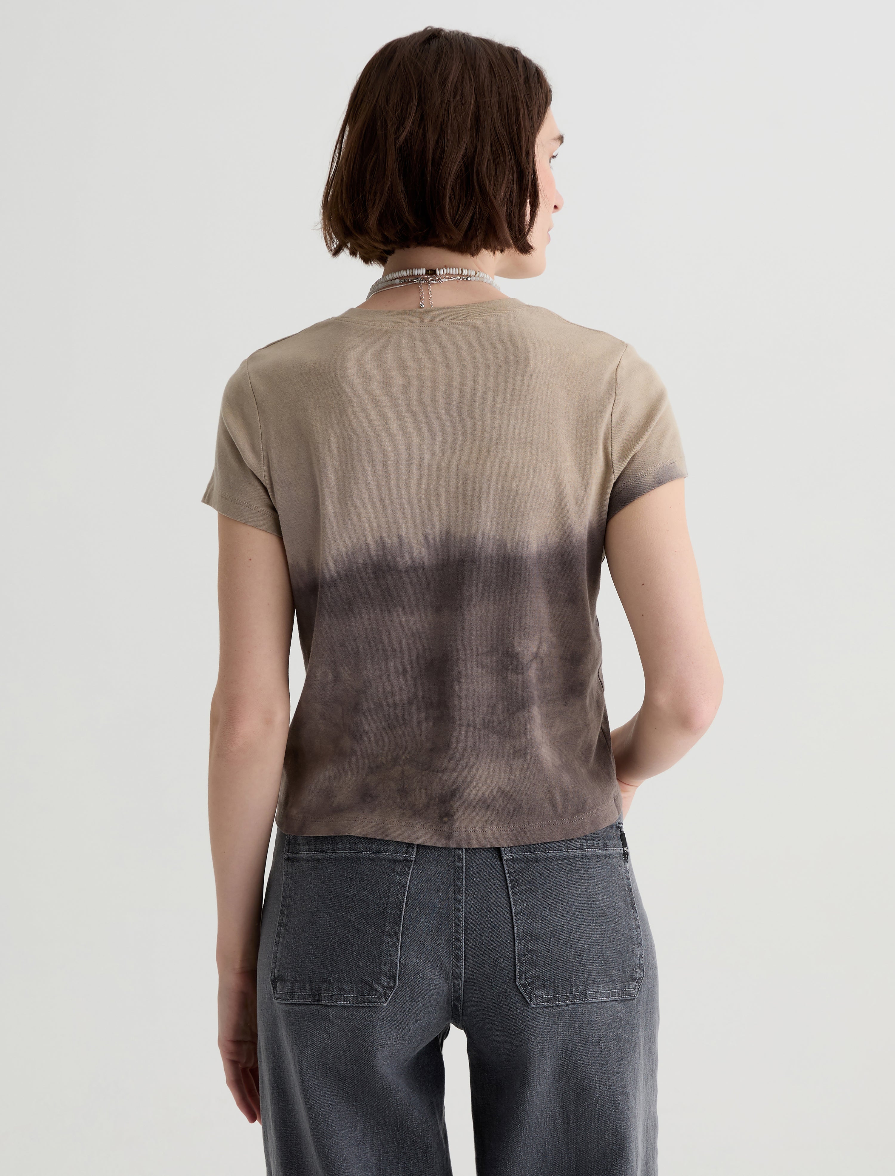 Sadie Crew Natural Dye Black Multi Earth Day Collection 90'S Vintage Crop T Shirt Women Top Photo 7