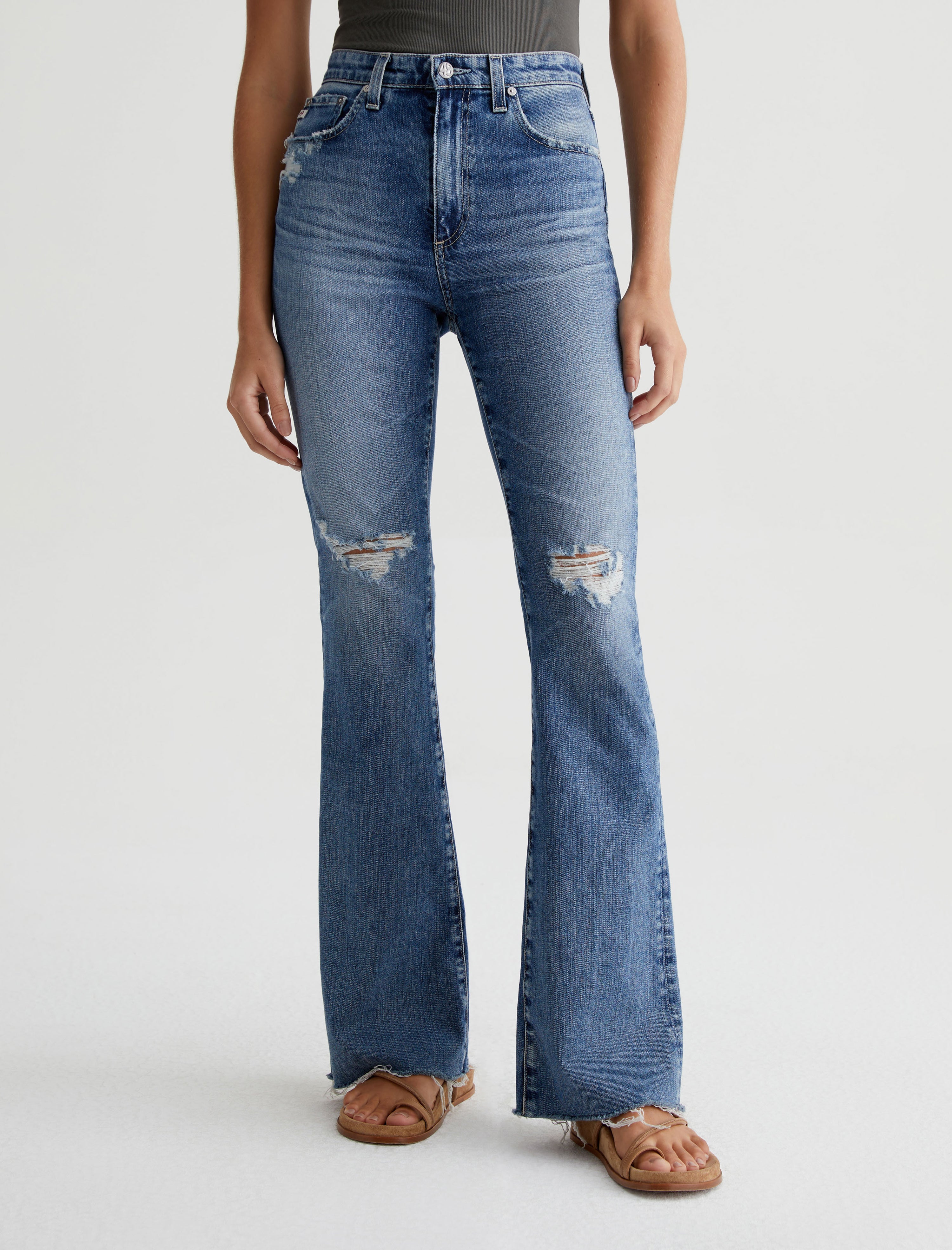 Womens Alexxis Boot 17 Years Lagoon Destructed at AG Jeans 