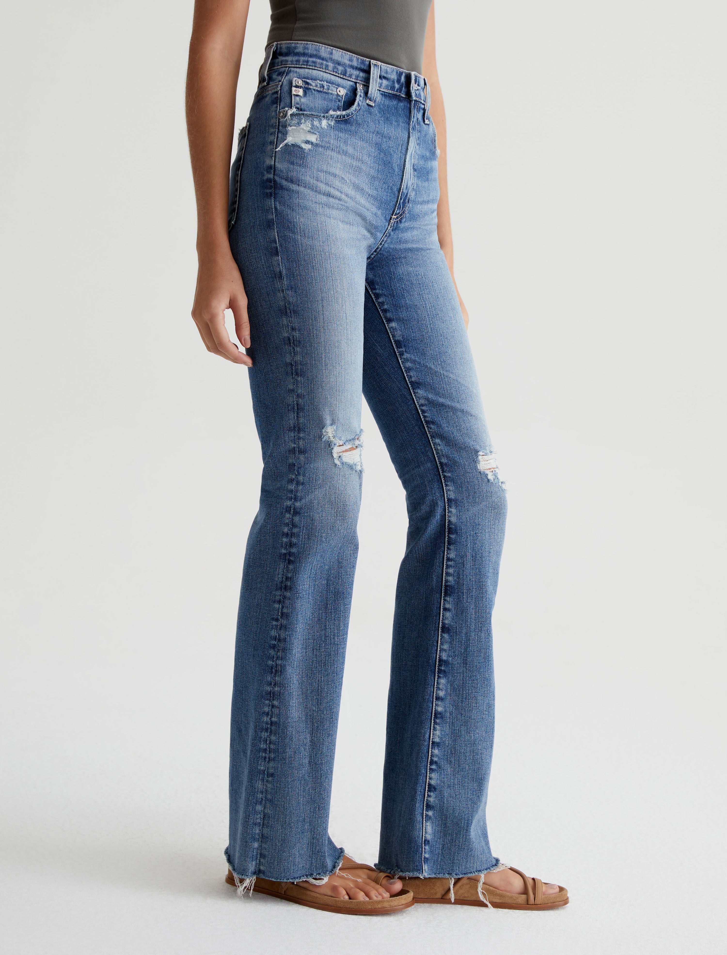 Womens Alexxis Boot 17 Years Lagoon Destructed at AG Jeans 