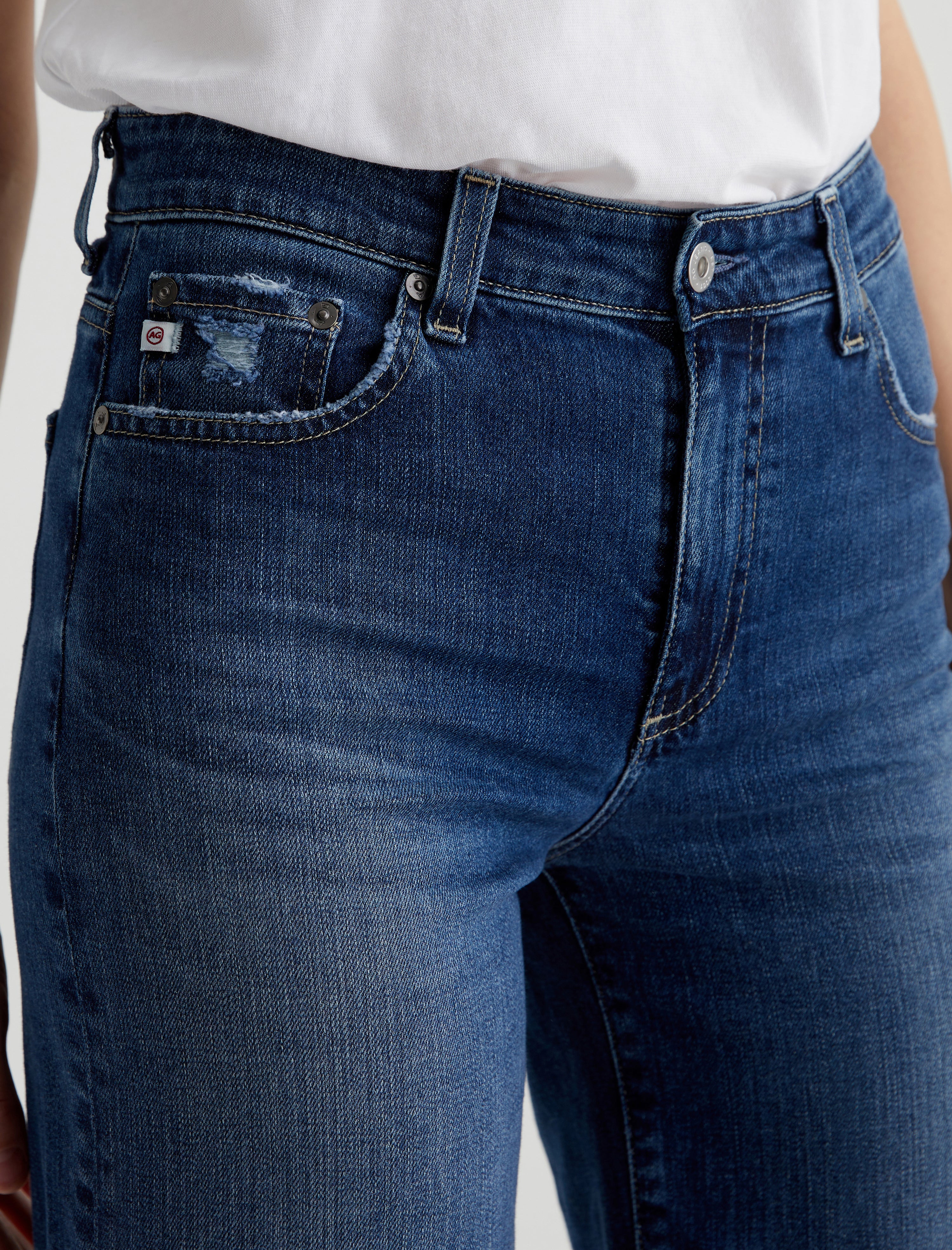 Saige Wide Leg Crop 7 Years La Jolla AG-ed ™ Mid-Rise Wide Leg Denim Women Bottom Photo 3