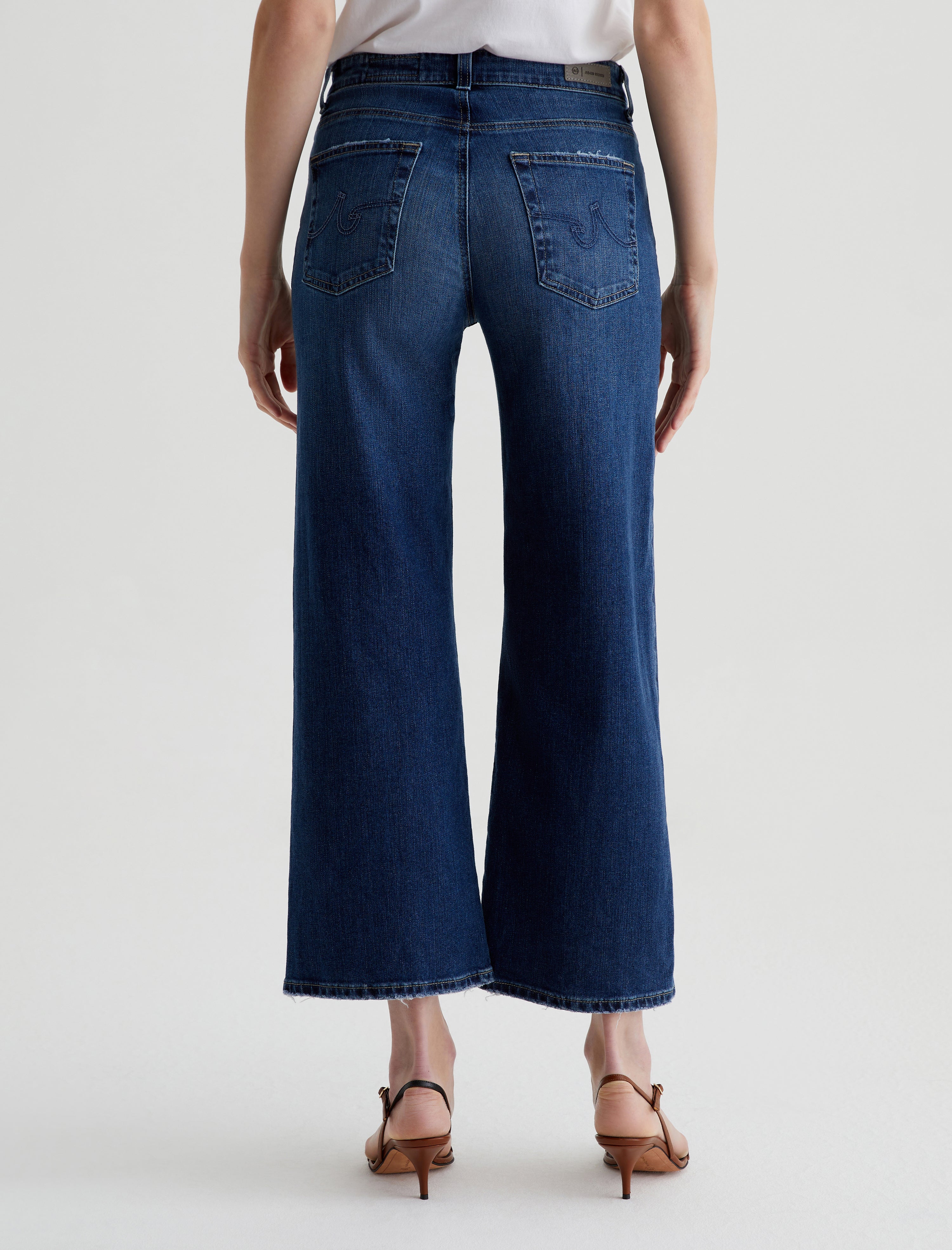 Saige Wide Leg Crop 7 Years La Jolla AG-ed ™ Mid-Rise Wide Leg Denim Women Bottom Photo 7