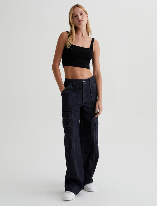 Amia Prince St Wide Leg Cargo Trouser Women Bottom Photo 1