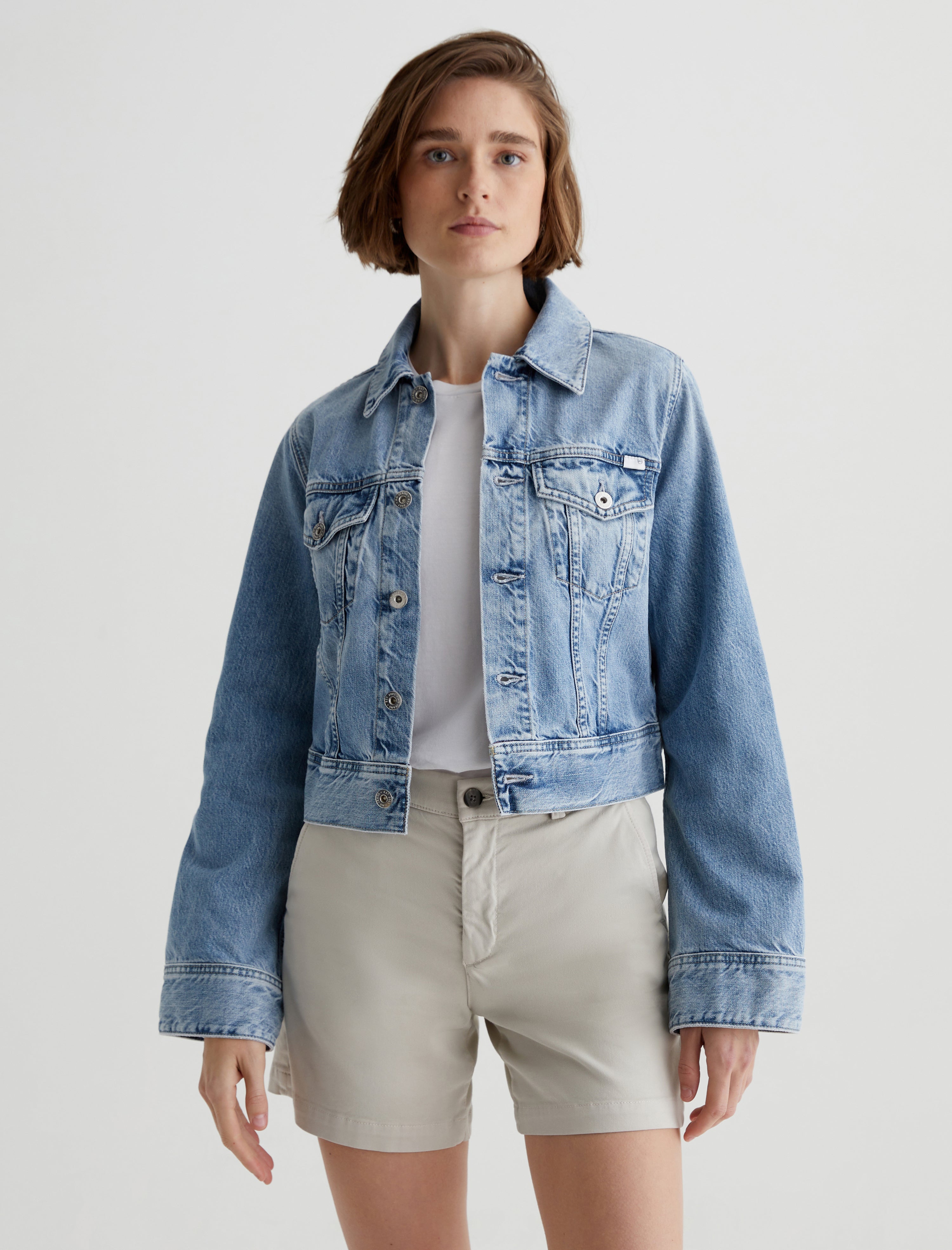 Isa Jacket Intuition Cropped Trucker Jacket Women Top Photo 1