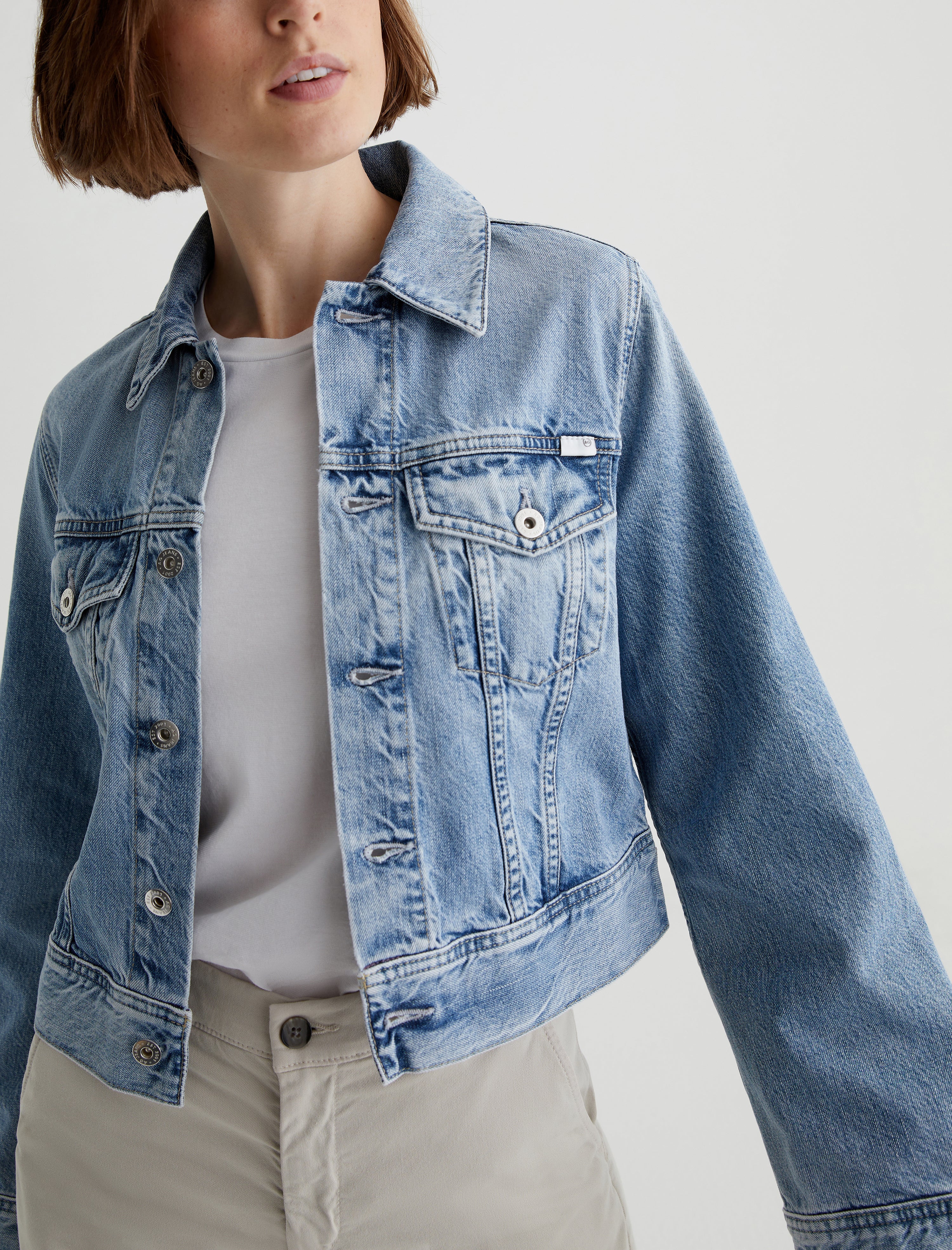 Isa Jacket Intuition Cropped Trucker Jacket Women Top Photo 2