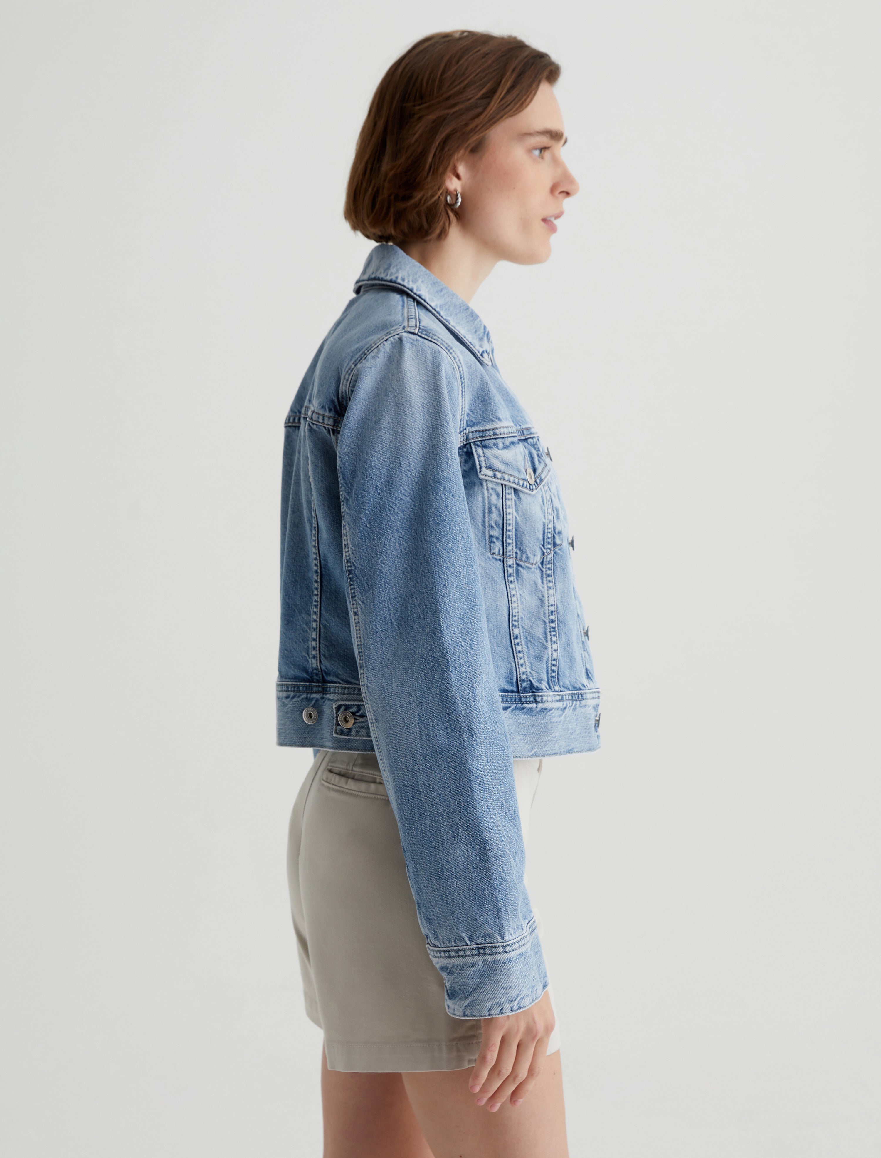 Isa Jacket Intuition Cropped Trucker Jacket Women Top Photo 3