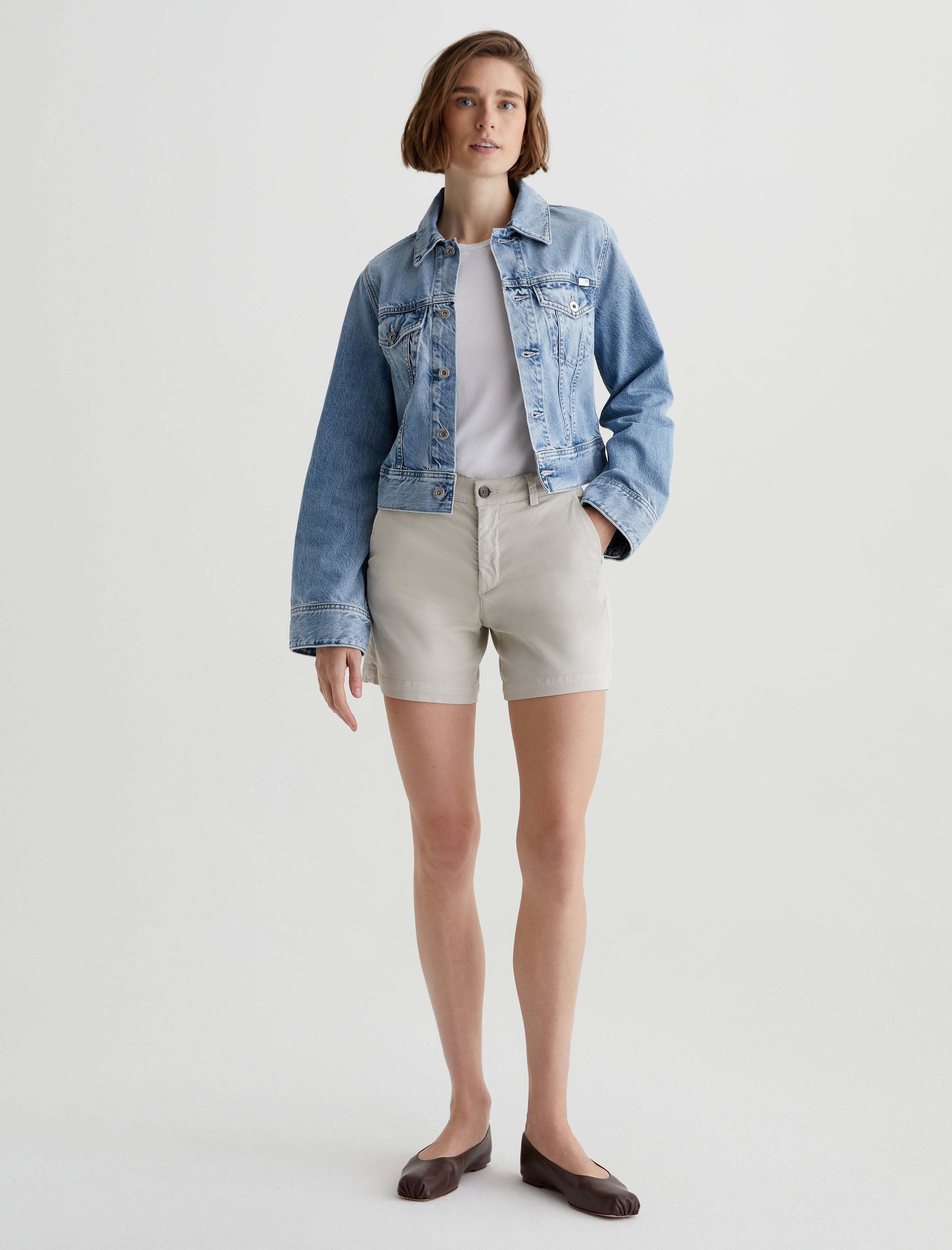 Isa Jacket Intuition Cropped Trucker Jacket Women Top Photo 4
