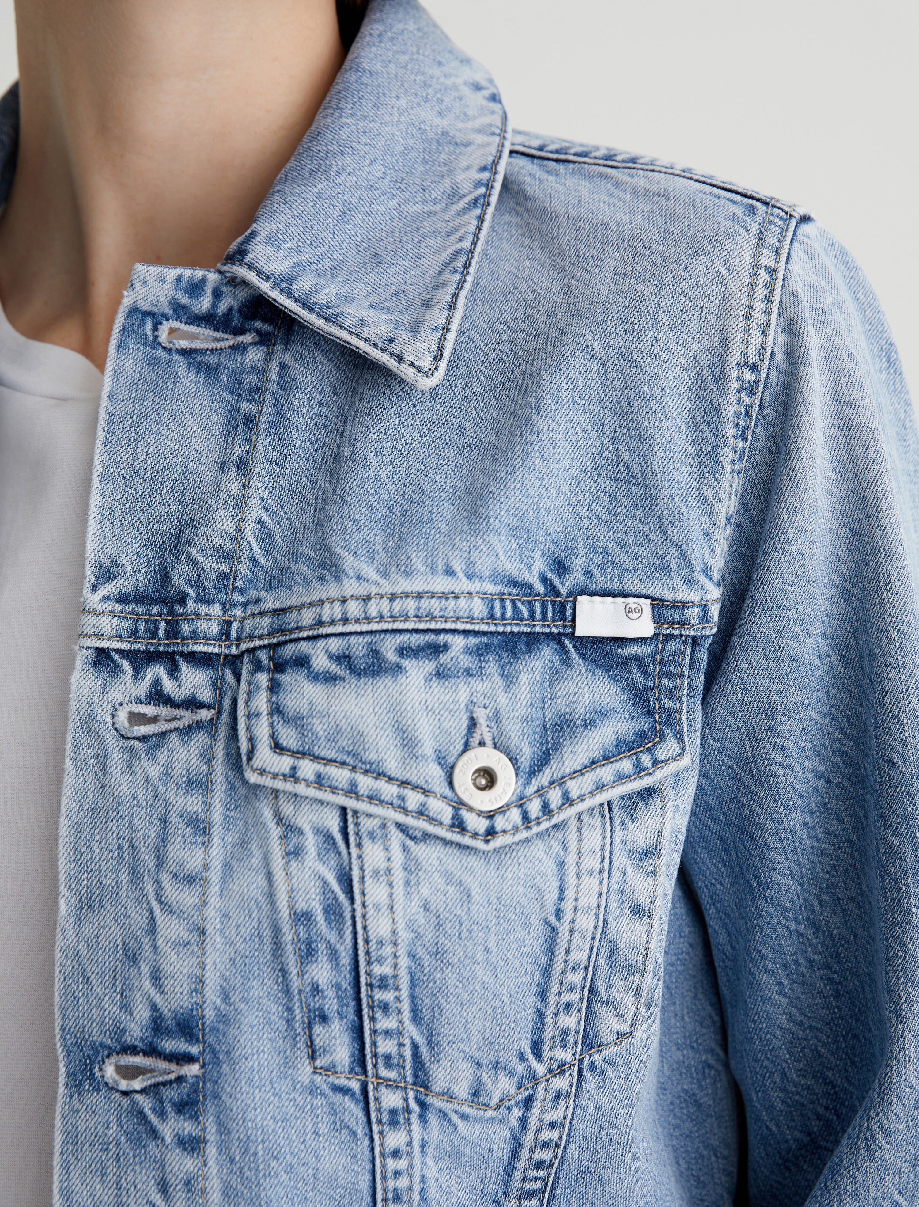Isa Jacket Intuition Cropped Trucker Jacket Women Top Photo 5