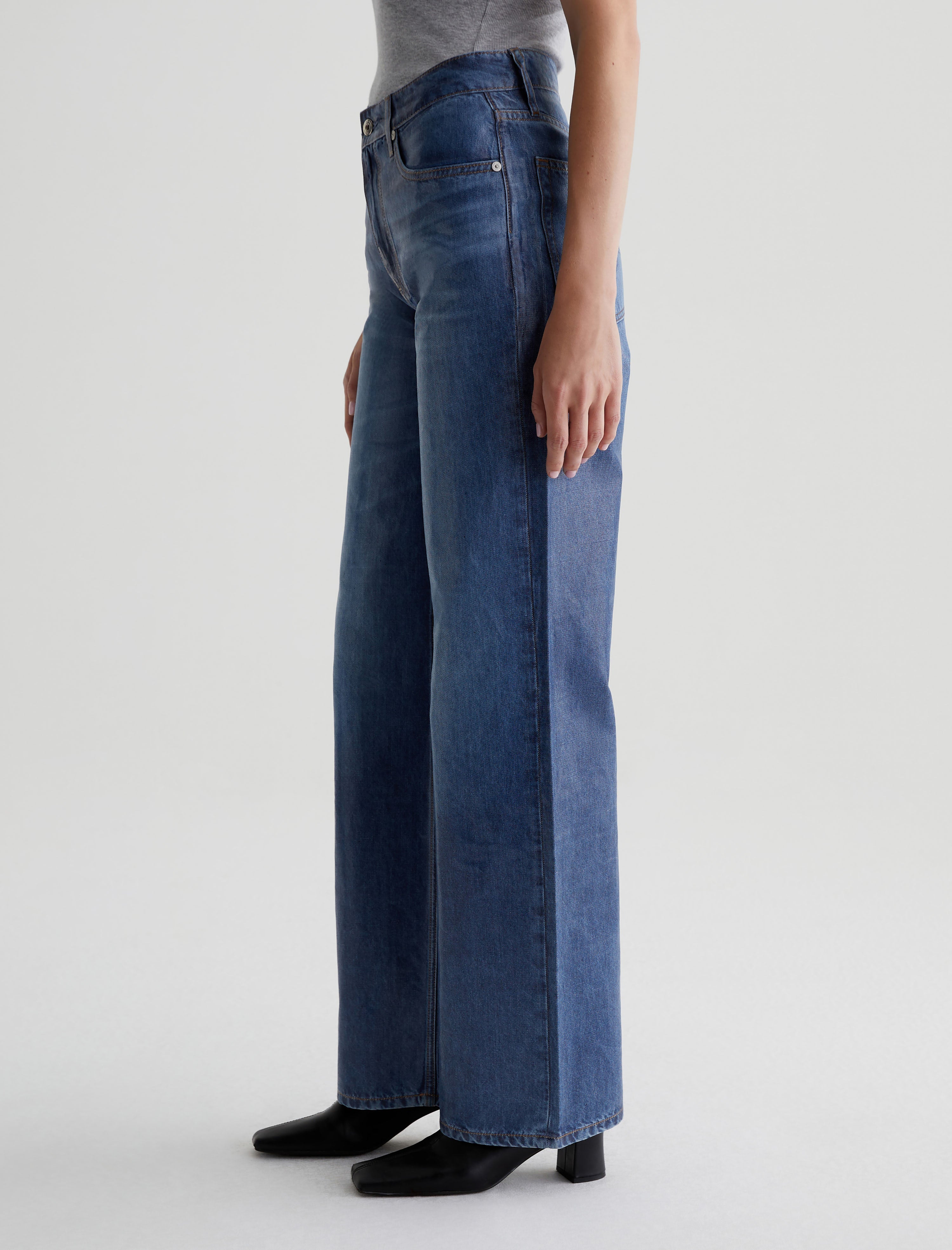 Kora Coated Northern Lights High-Rise Wide Leg Women Bottom Photo 5