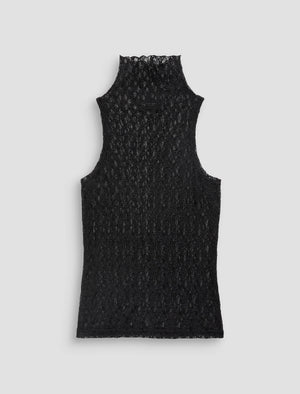 Faey Super Black Essential Sleeveless Turtlenec Womens Top Photo 9