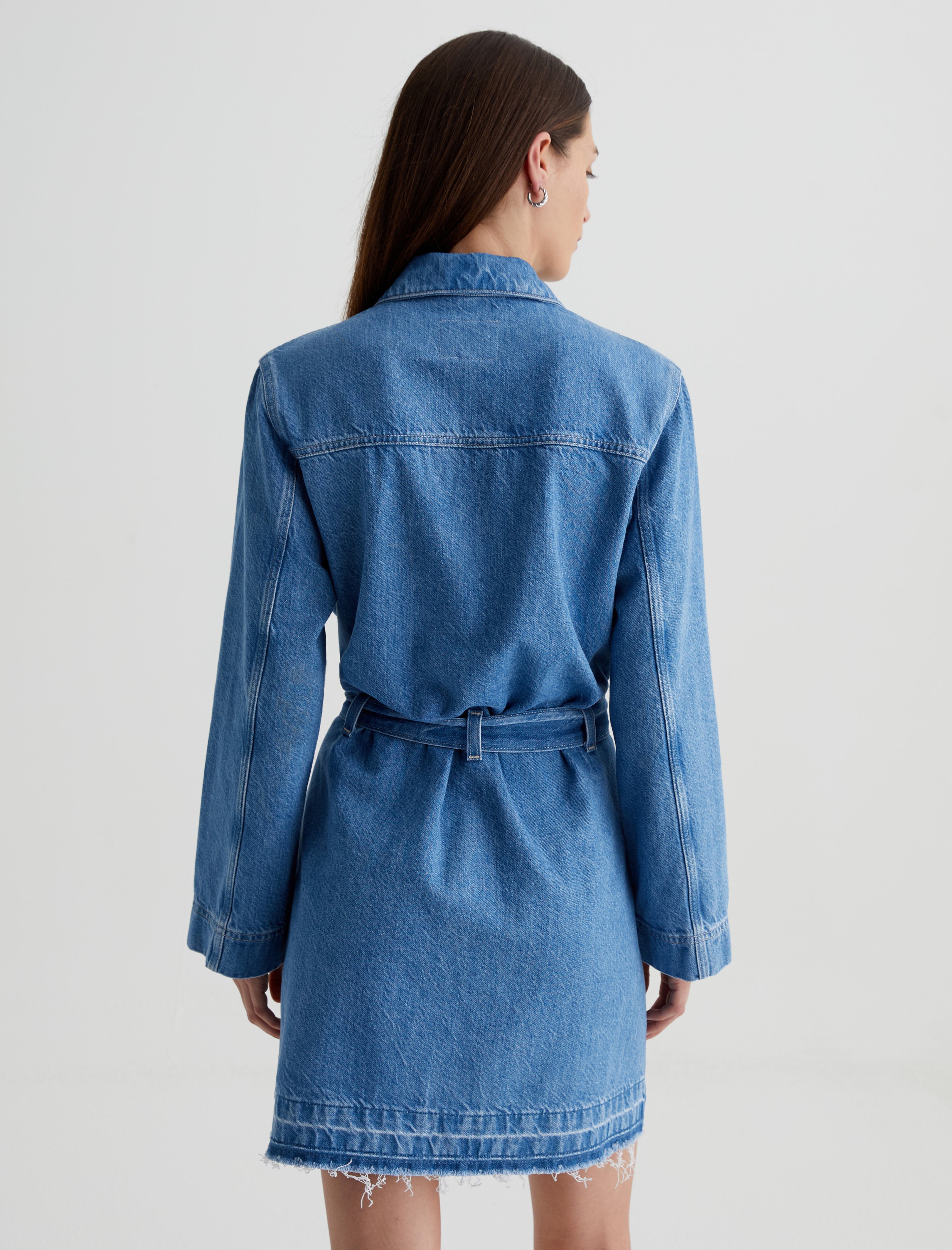 Luisa Dress Carmel Shore Long Sleeve Shirt Dress Women Top Photo 7
