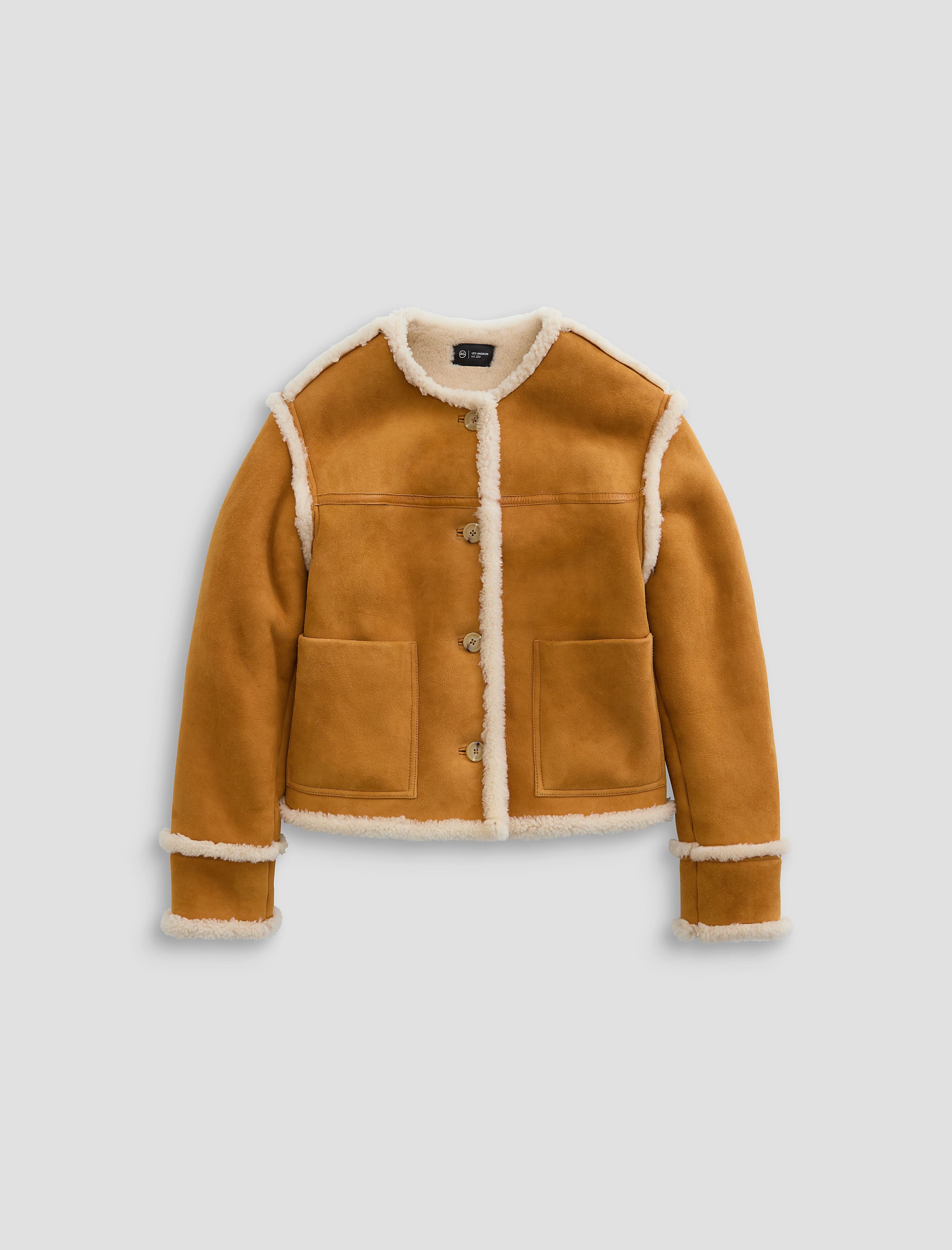 Women Marlo Shearling Jacket Cinnamon/Powder at AG Jeans Official