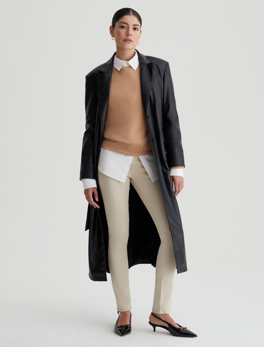 Prima Cream Froth Cigarette Leg Women Bottom Photo 1